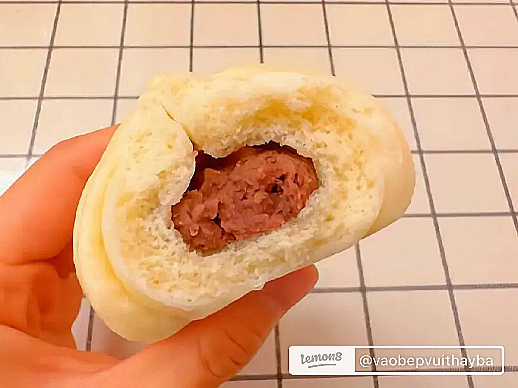 Bánh Bao Nhân Đậu Đỏ Hấp Dẫn Thơm Ngon