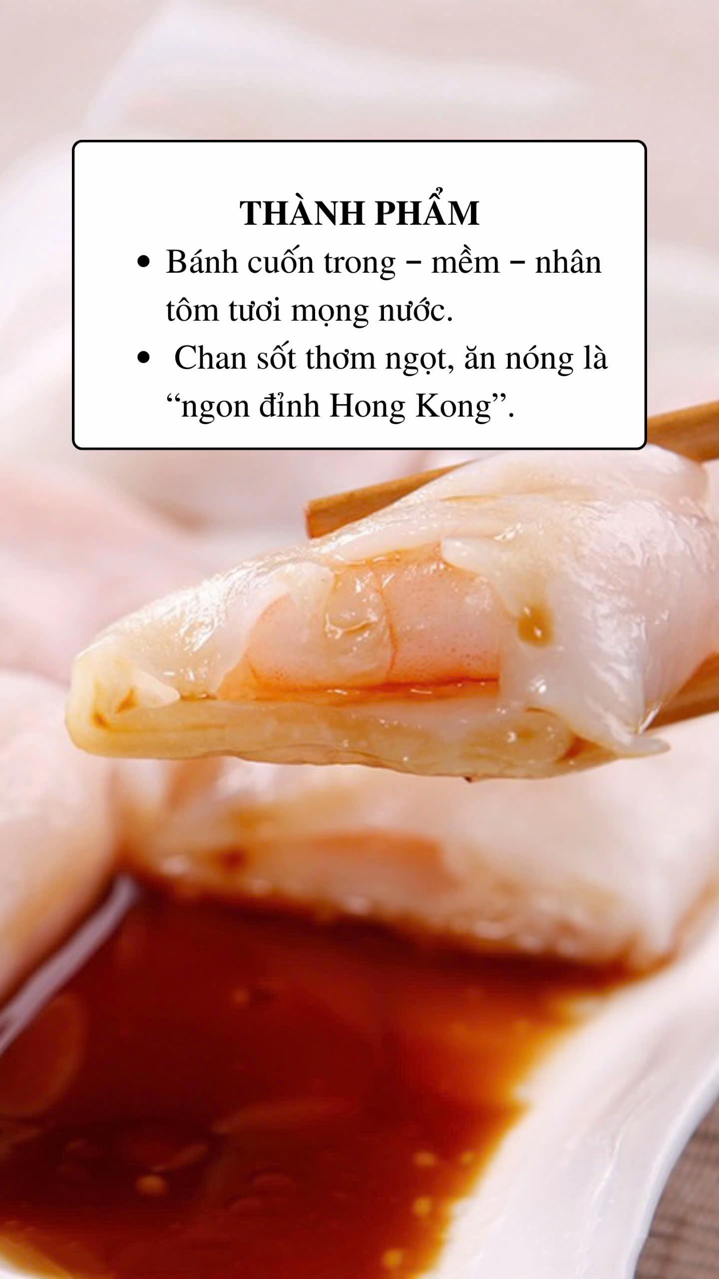 Bánh Cuốn Hong Kong Tôm Tươi - Mềm Mịn Chuẩn Vị