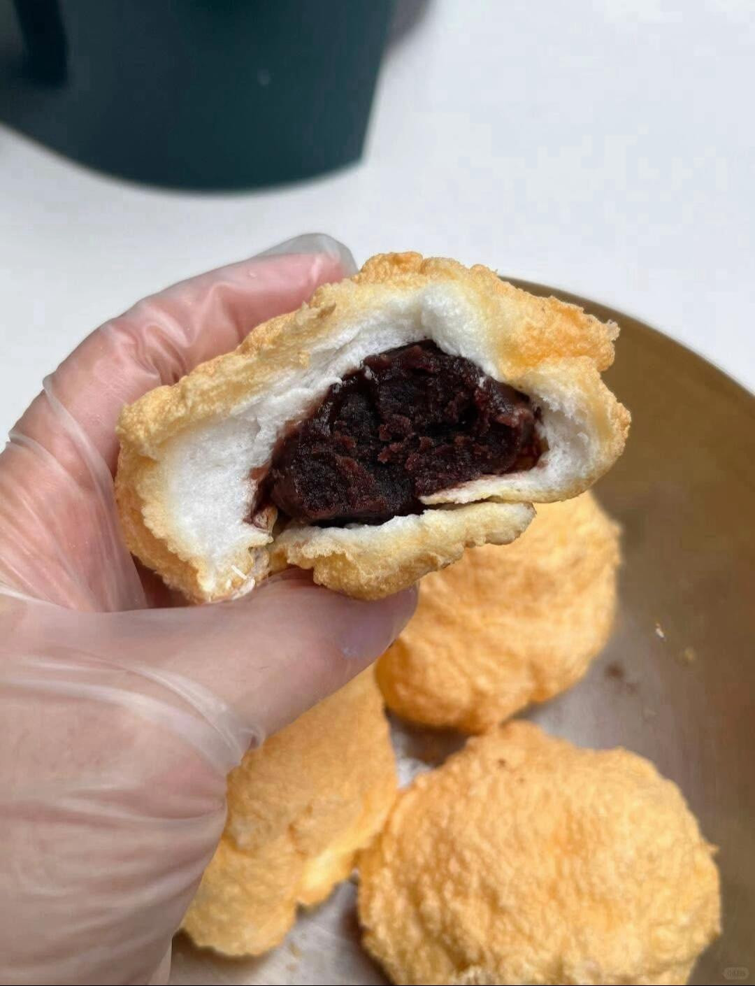 🥯BÁNH ĐẬU ĐỎ BÔNG GÒN BẰNG NỒI CHIÊN KHÔNG DẦU 🫘🫘