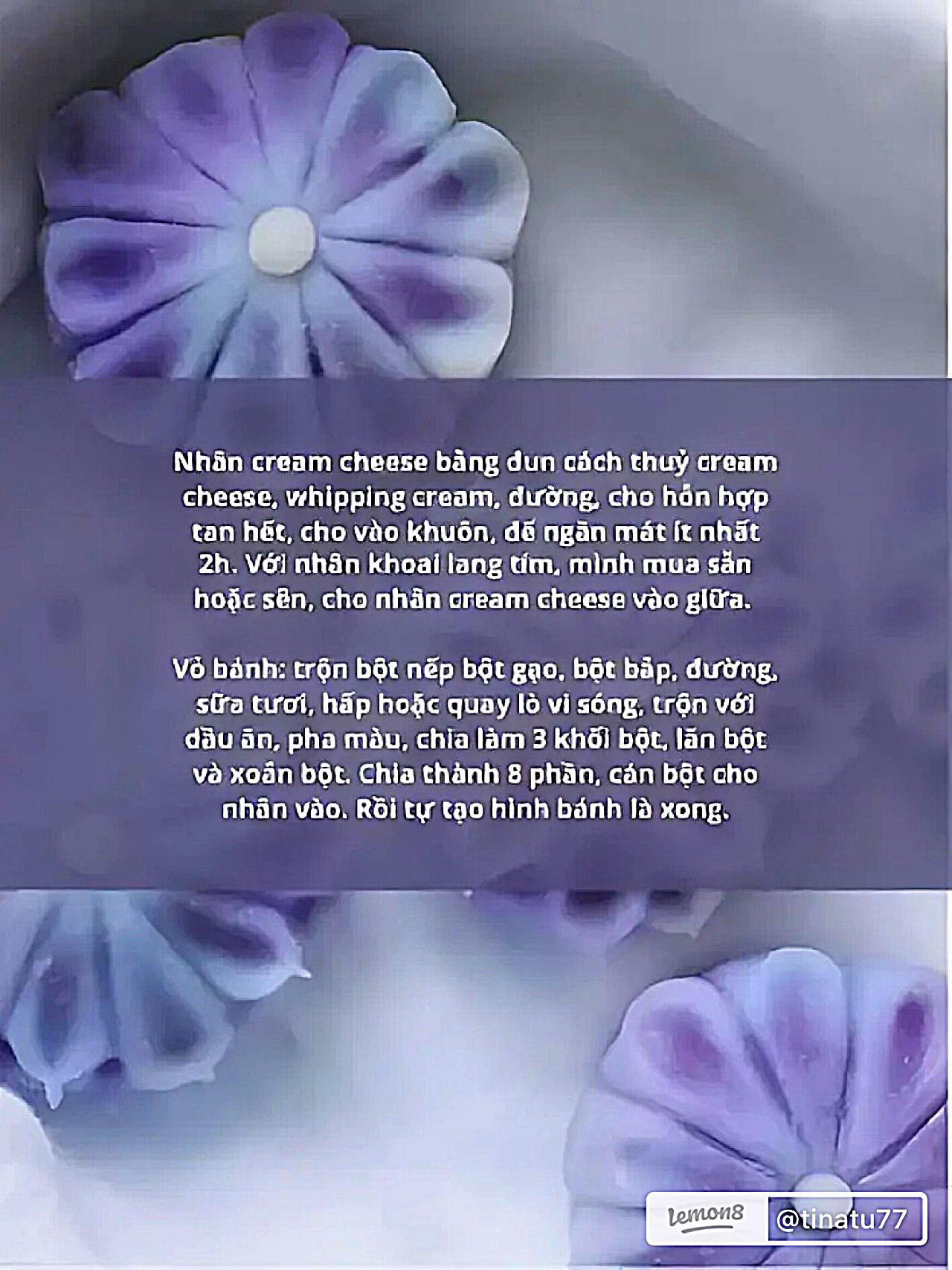 Bánh Dẻo Lạnh Hoa Tím Thanh Mát