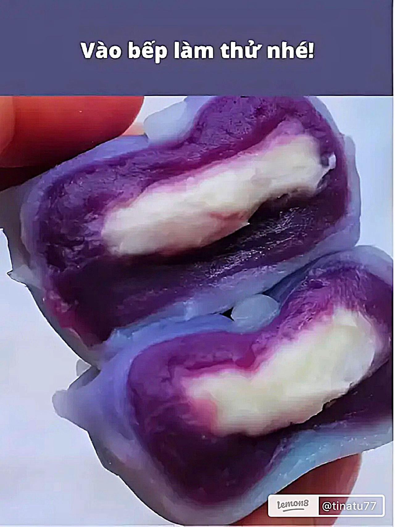 Bánh Dẻo Lạnh Hoa Tím Thanh Mát