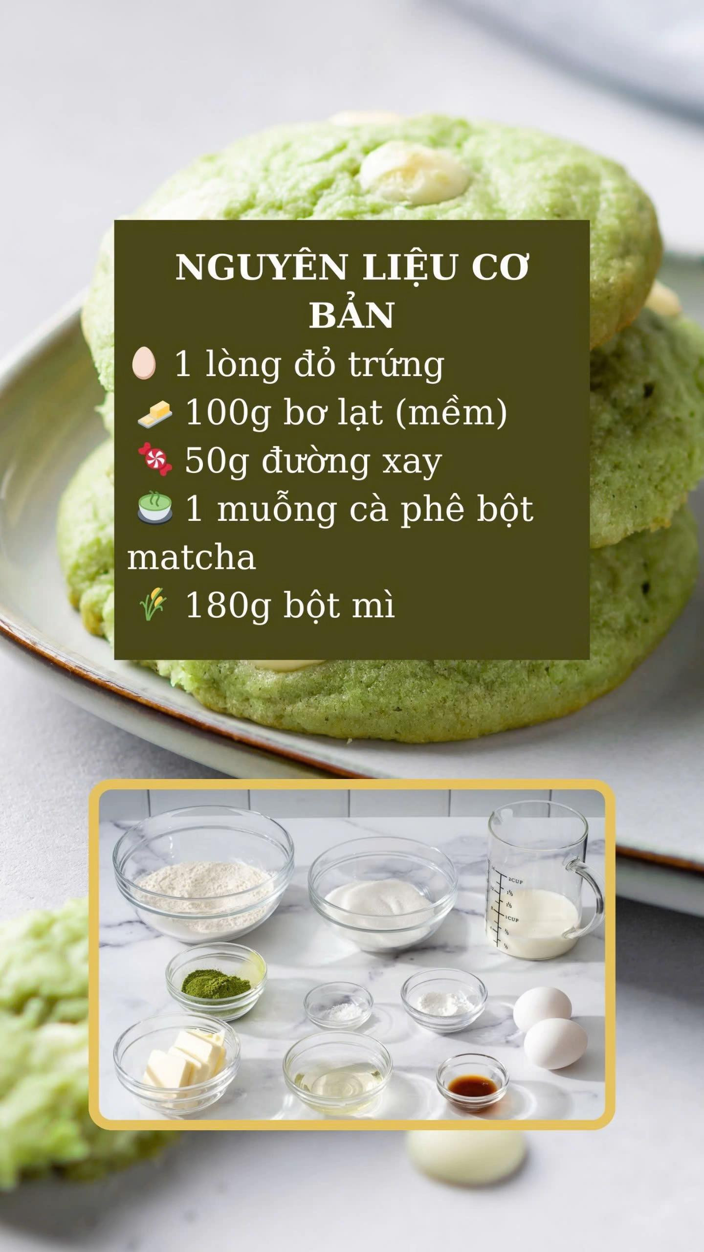Bánh Matcha Giòn Tan - Tình Yêu Từ Trái Tim