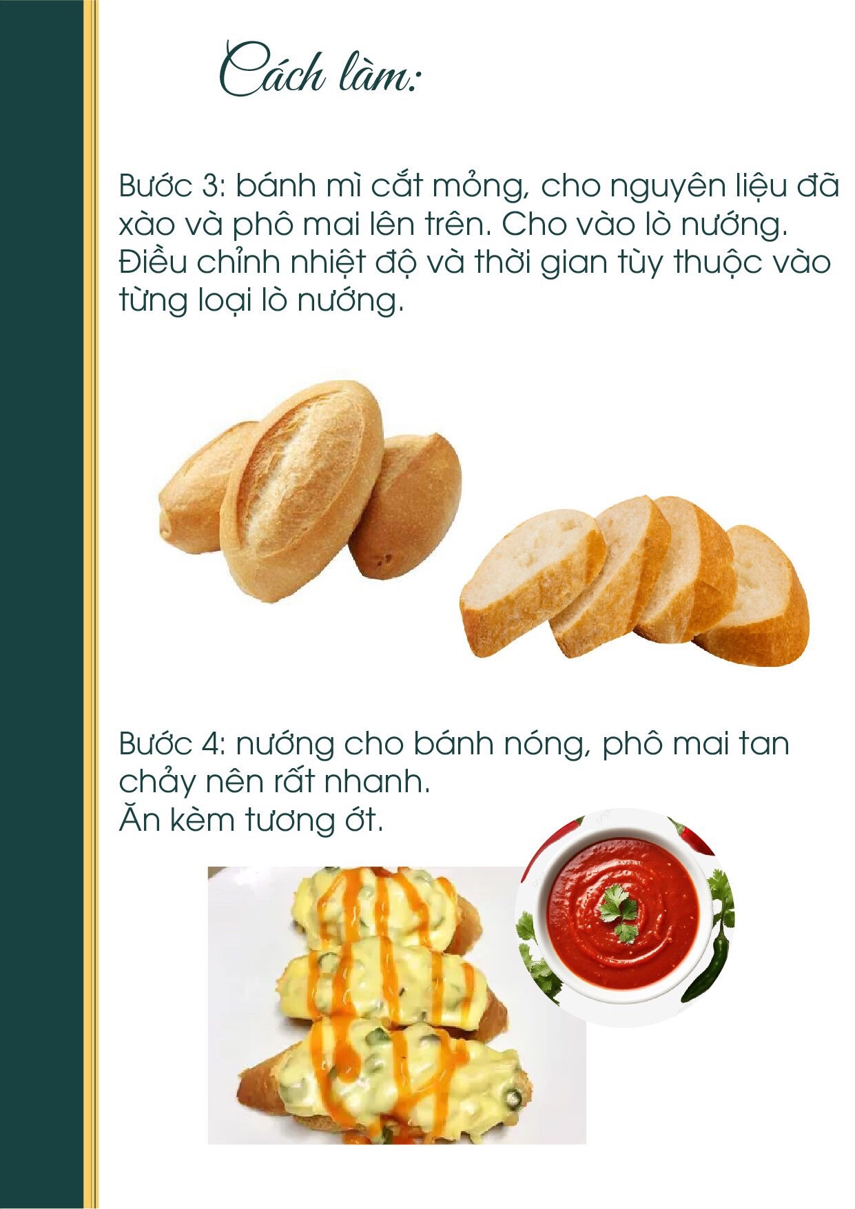 Bánh Mì Phô Mai Nướng Thơm Lừng Vị Chay An Nhiên