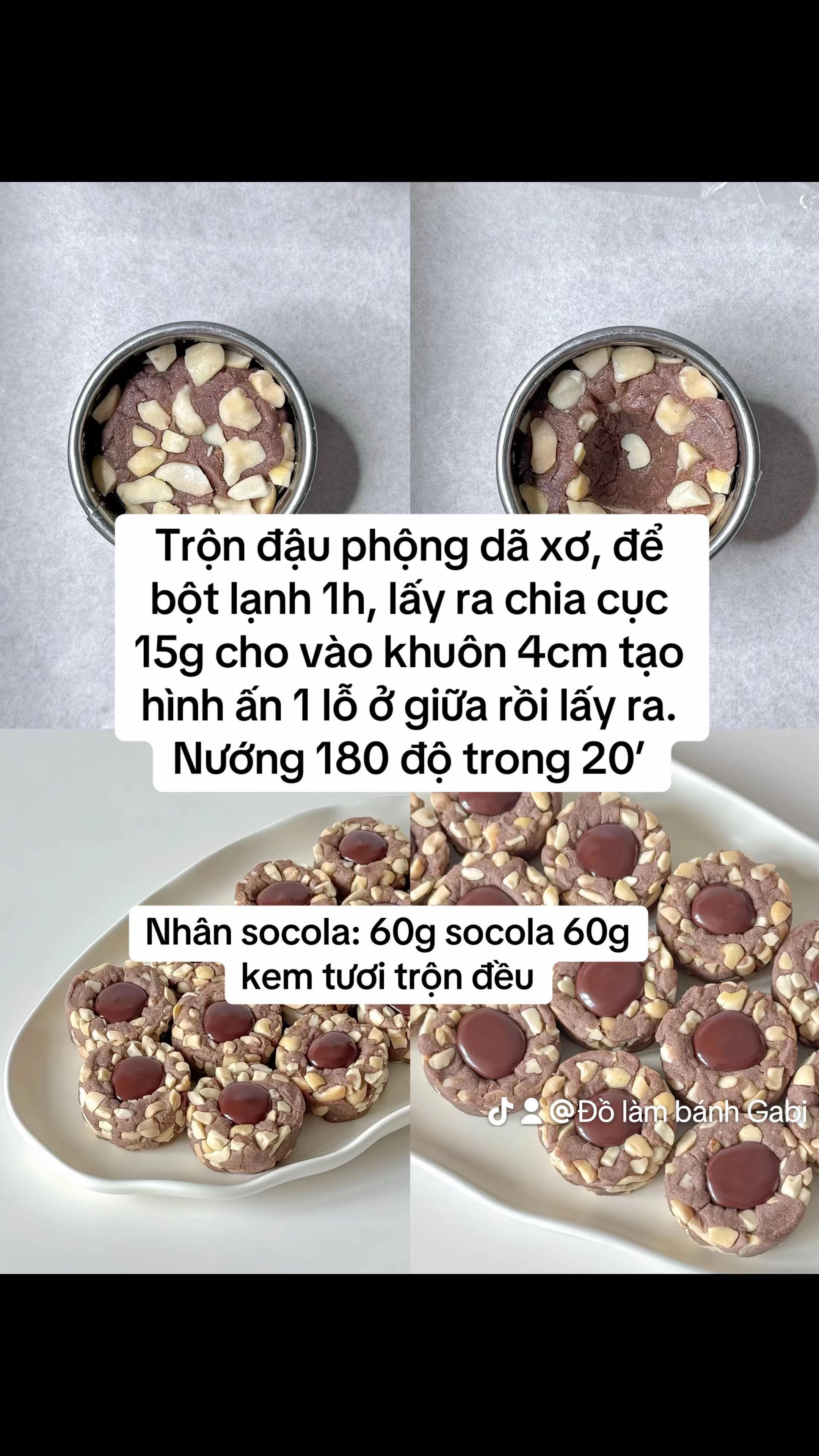 Bánh Quy Đậu Phộng Socola Chảy Ngọt Ngào