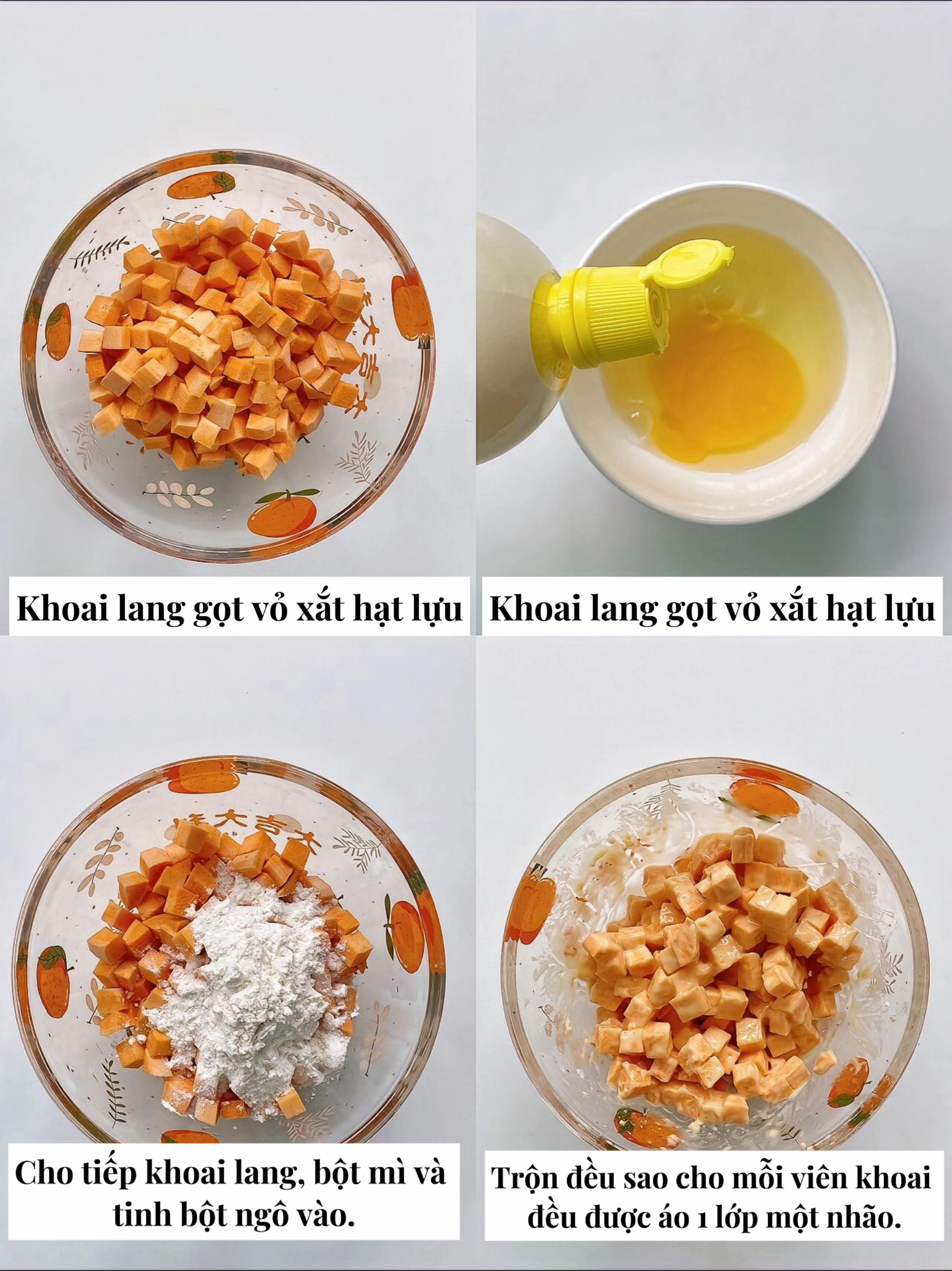 Bánh Rán Khoai Lang Mè Đen Giòn Ngon cho Bé Yêu