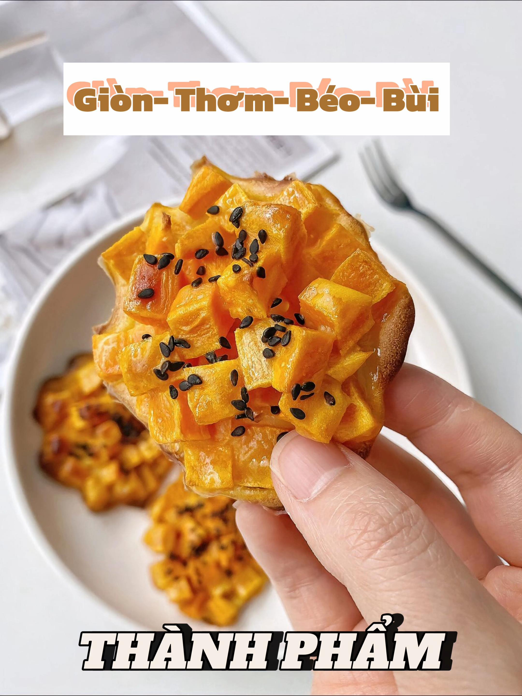 Bánh Rán Khoai Lang Mè Đen Giòn Ngon cho Bé Yêu