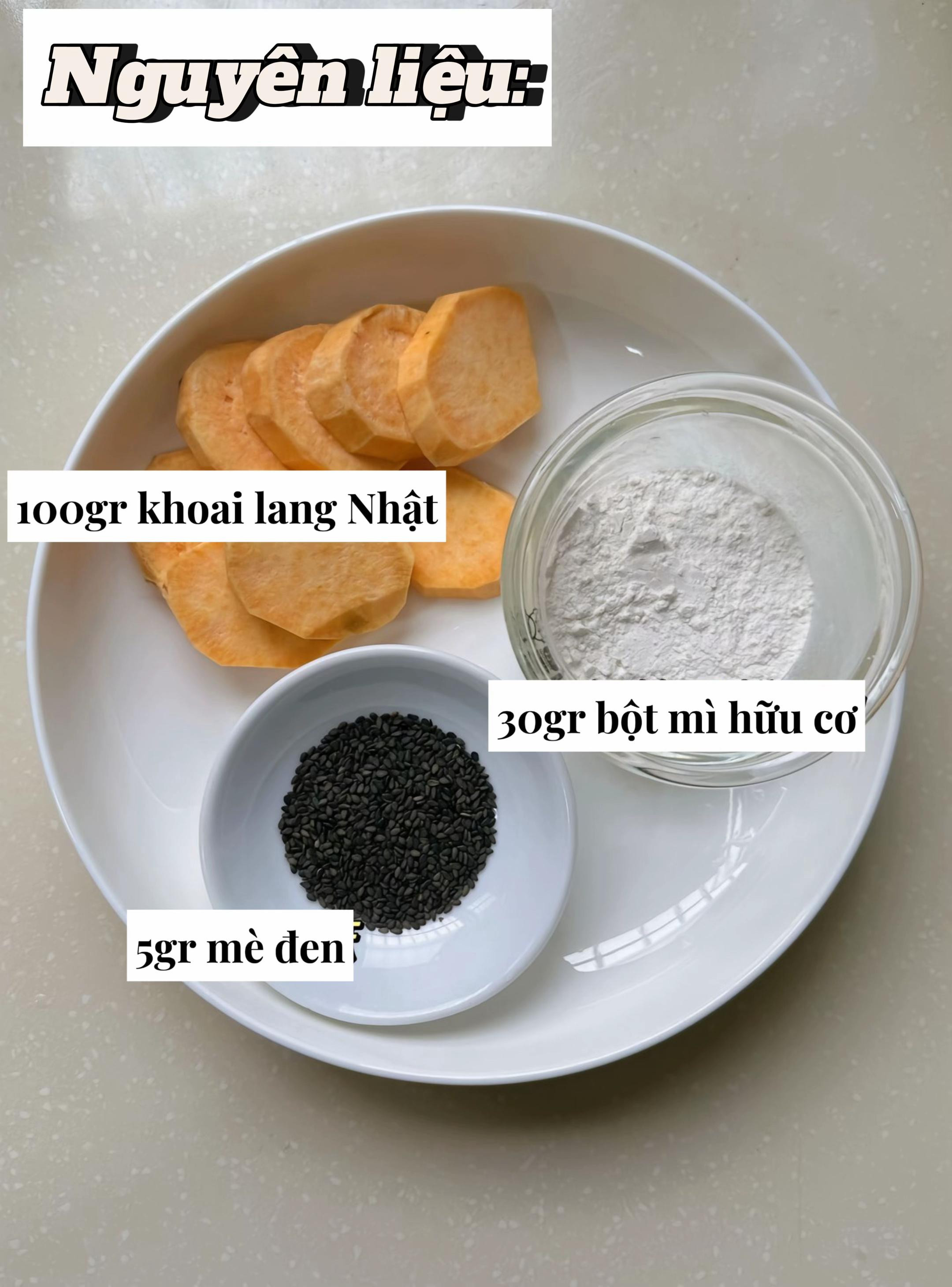 Bánh Rán Khoai Lang Vàng Mịn Thơm Ngon Cho Bé