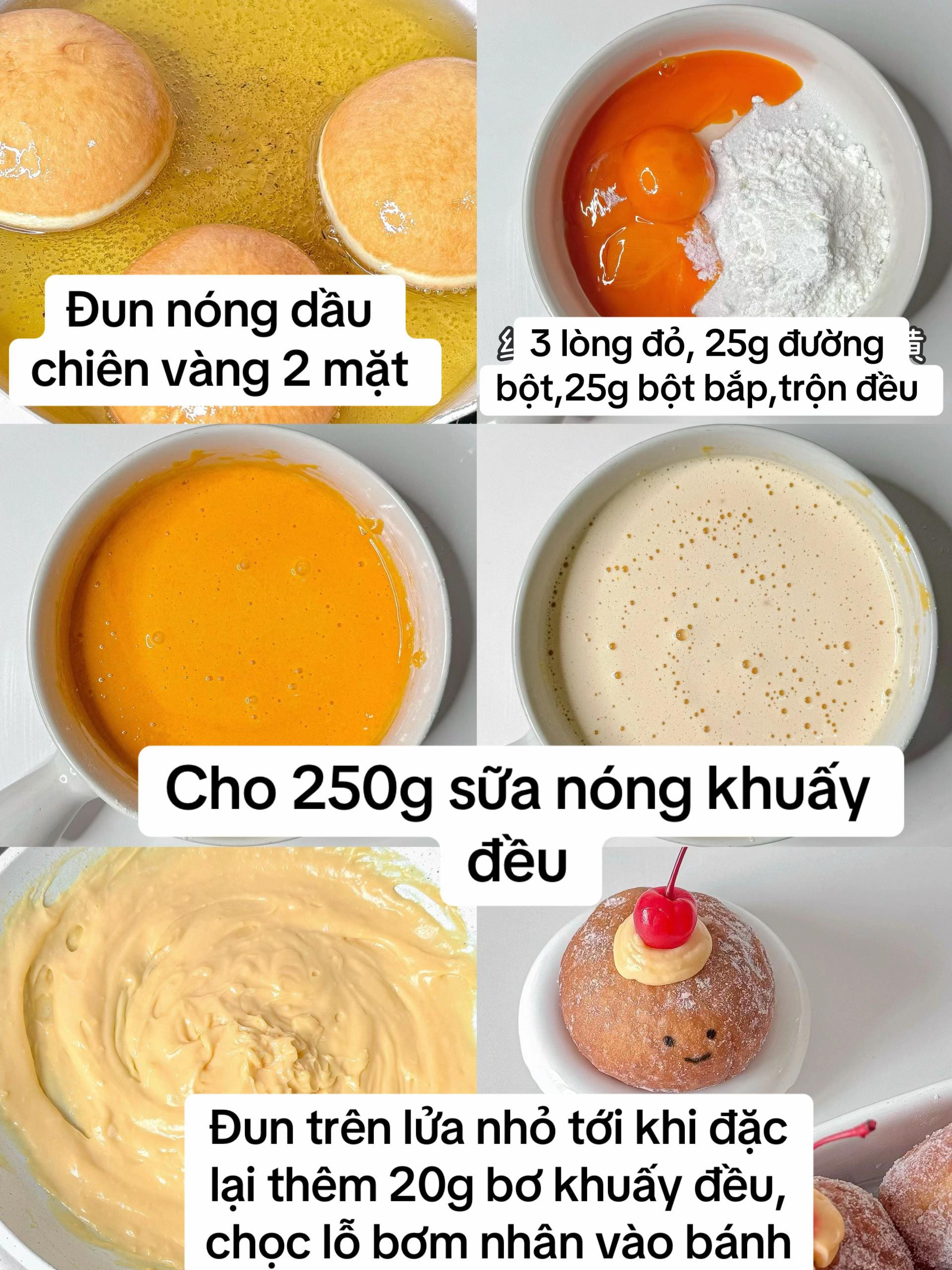 Bánh Rán Vòng Cherry Hàn Quốc Ngọt Ngào Tại Nhà
