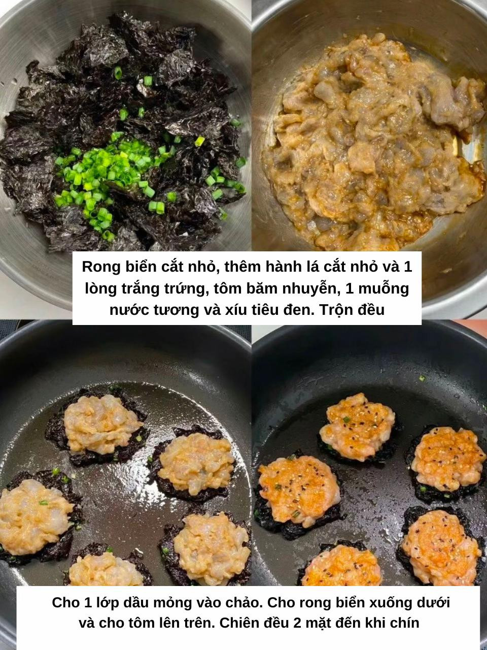 Bánh Tôm Rong Biển Giòn Tan, Bé Ăn Là Mê