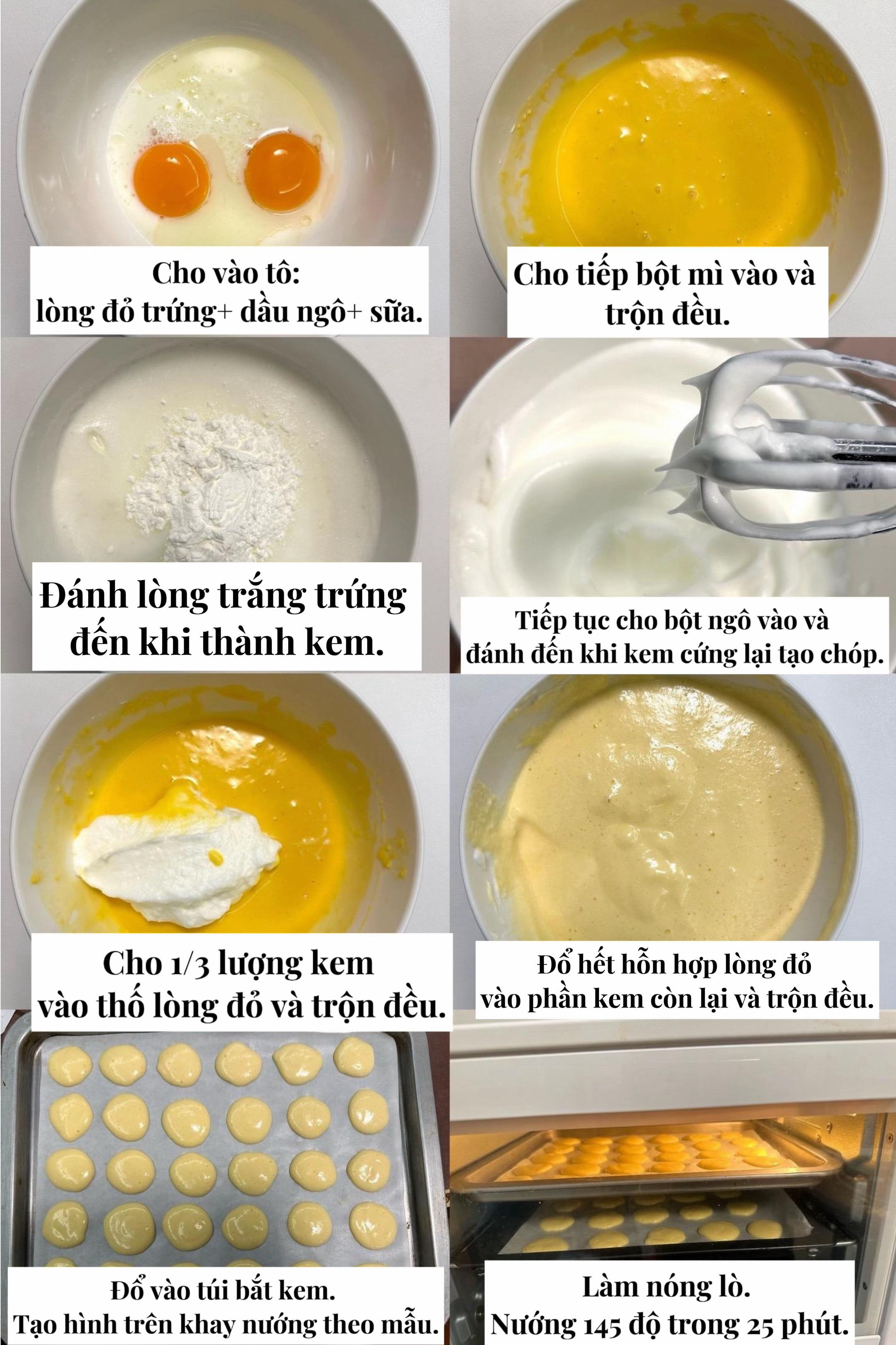Bánh trứng sữa nướng béo ngậy cho bé yêu