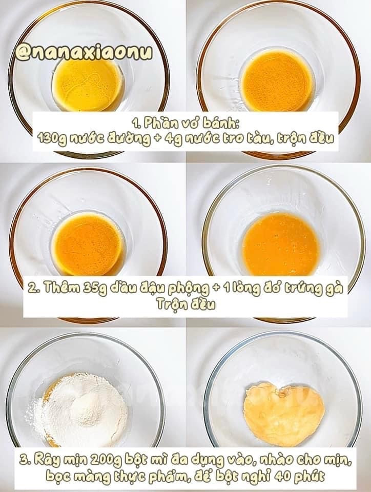 Bánh Trung Thu Nướng Nhân Khoai Môn Trứng Muối Chà Bông