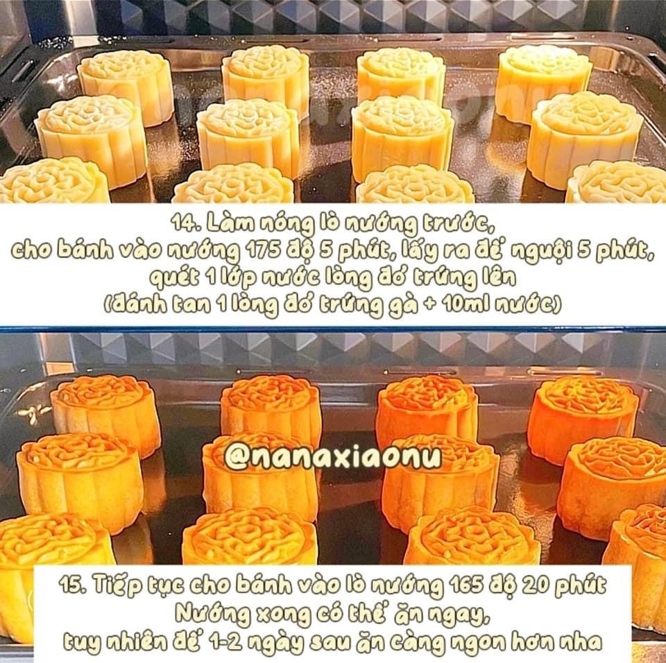 Bánh Trung Thu Nướng Nhân Khoai Môn Trứng Muối Chà Bông