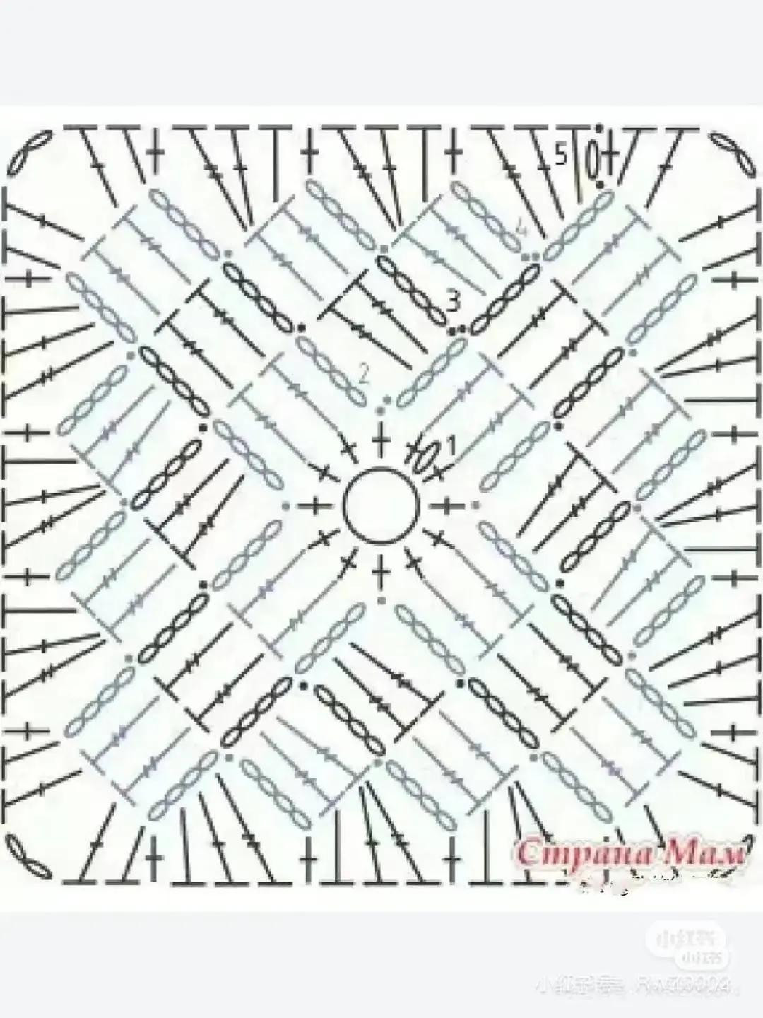 Beautiful Crochet Square Pattern in Autumn Shades