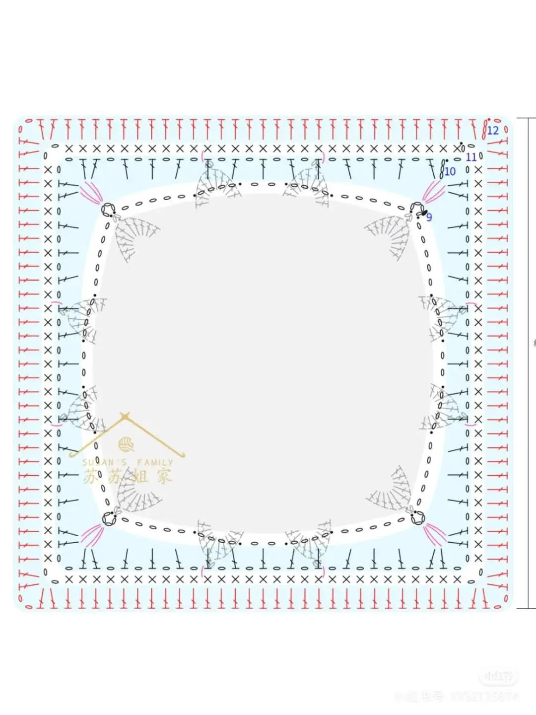 Beautiful Crochet Square Pattern in Autumn Shades