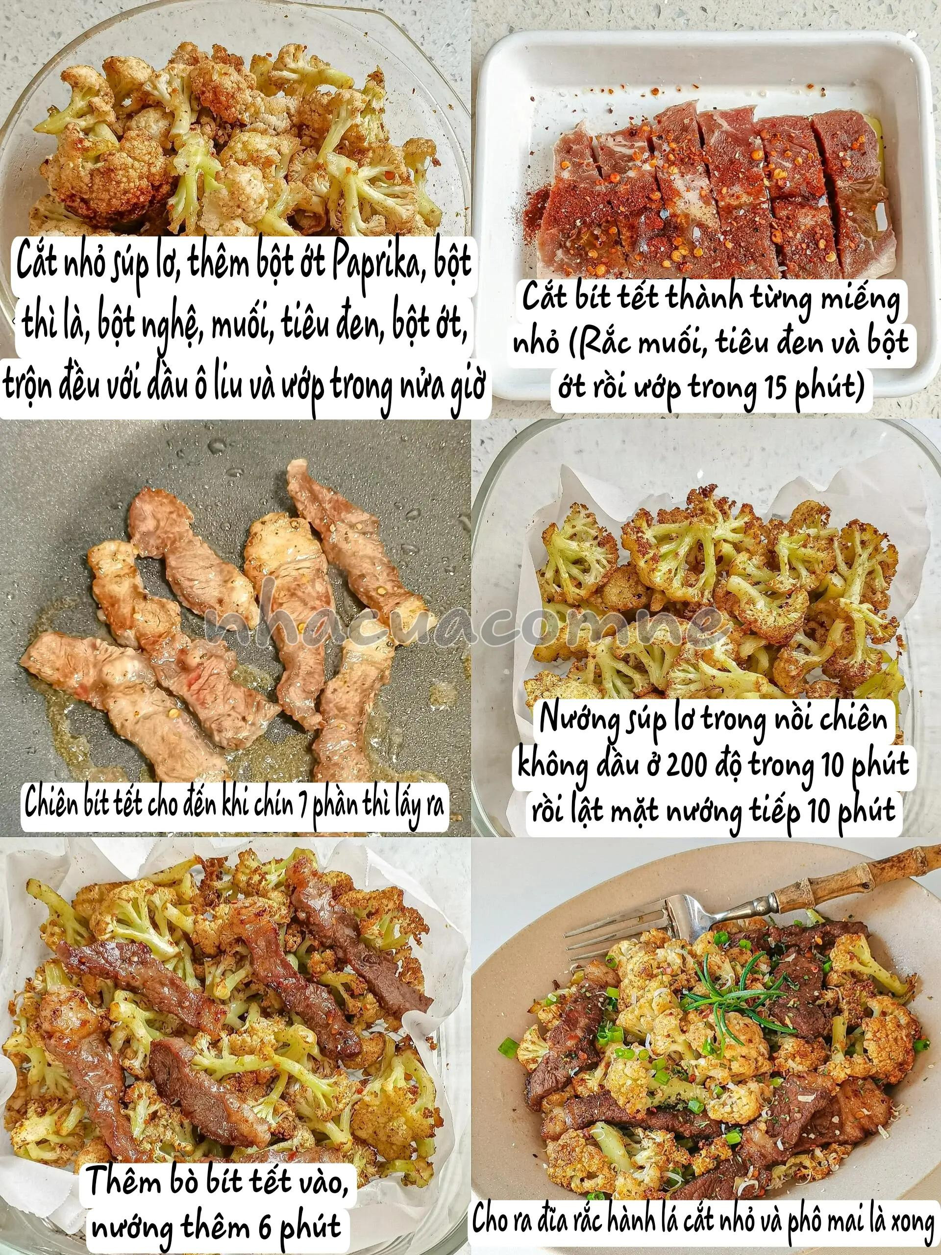 BEEFSTEAK SÚP LƠ TRẮNG