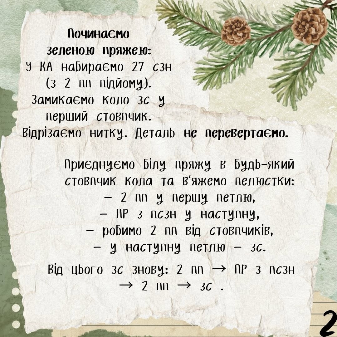 Безкоштовний МК Різдвяний вінок