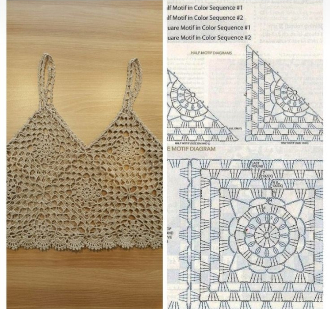 📸Blusinha feita só com squares de crochê? SIM, e ficou tudo pra mim! 💖🧶✨