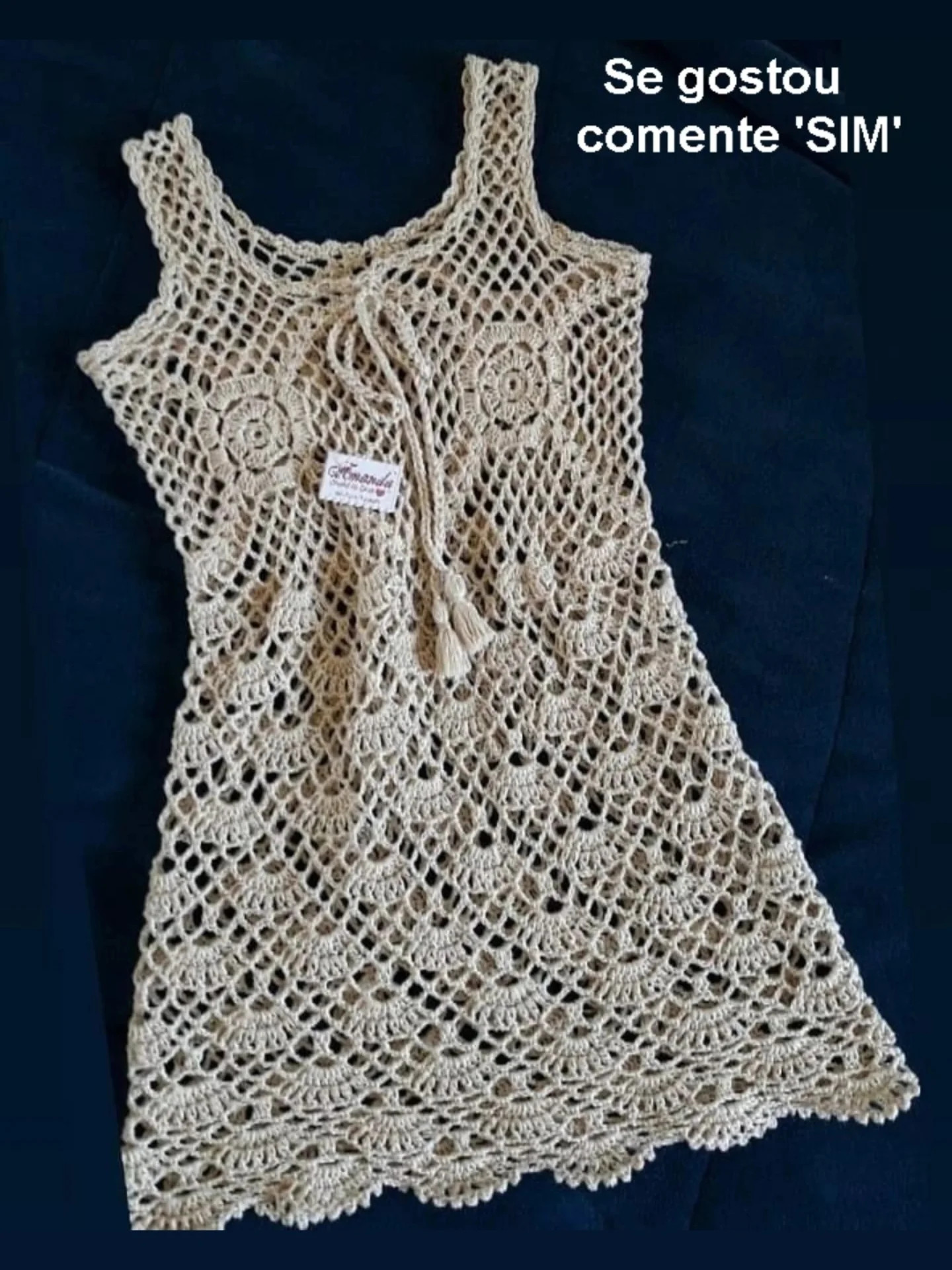 Bolsa de crochê com alça, estilo moderno e elegante