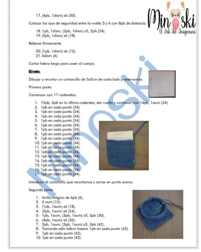 Bonecos de Formatura Amigurumi: Padron Gratuito para Crochê