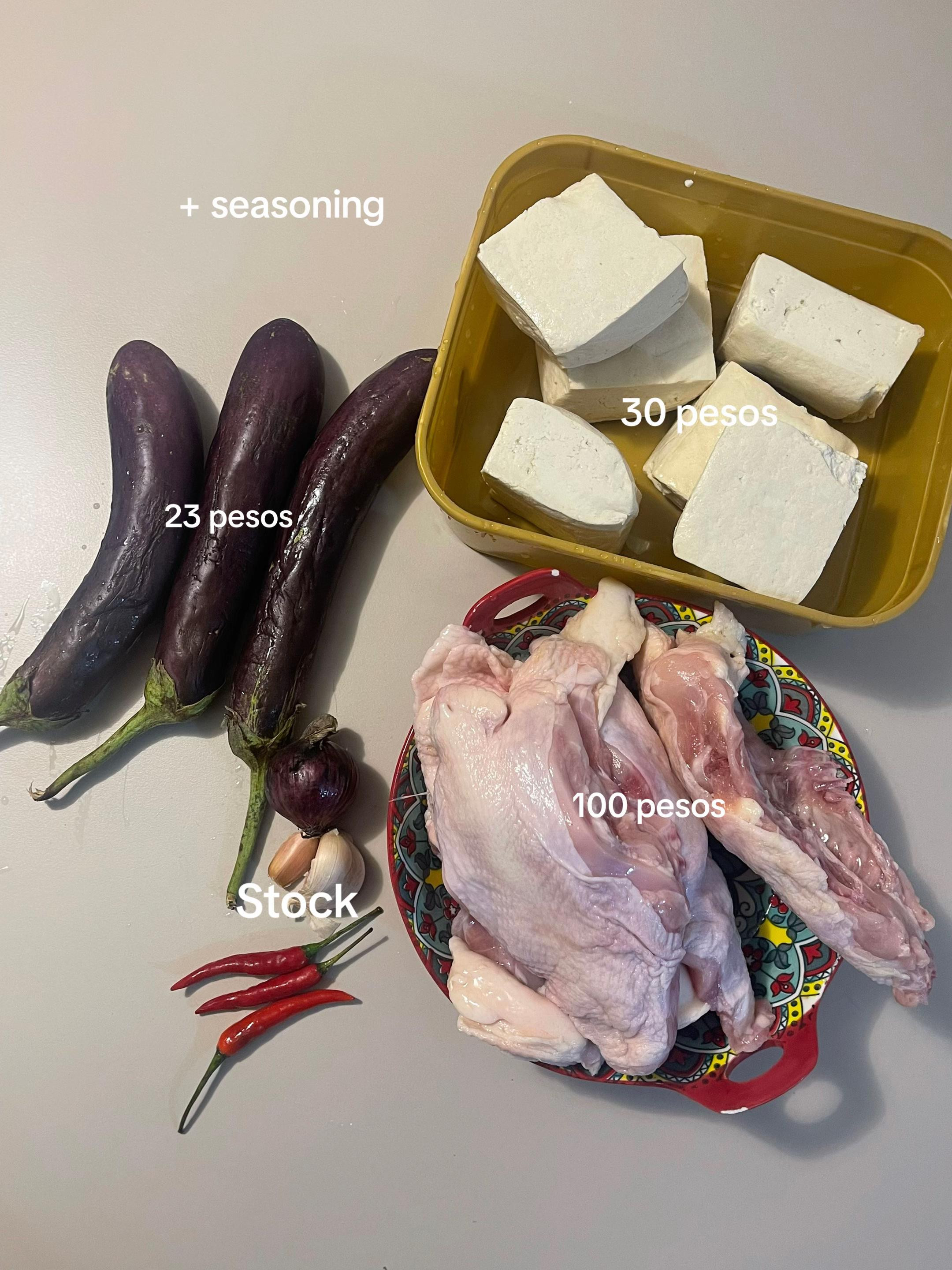 Budget-friendly Chicken Tofu Eggplant Delight