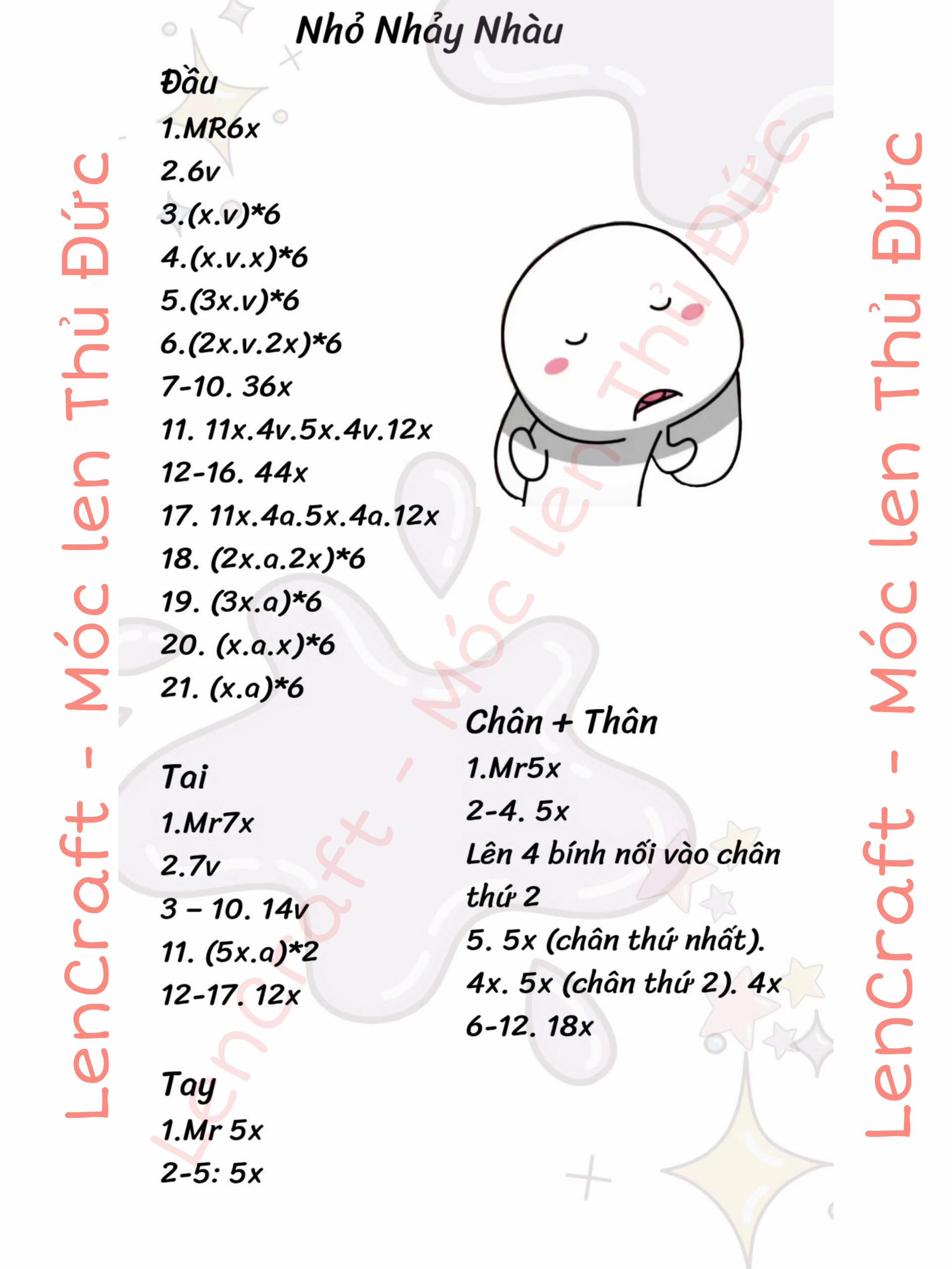 Búp bê móc len dễ thương từ LenCraft Thủ Đức