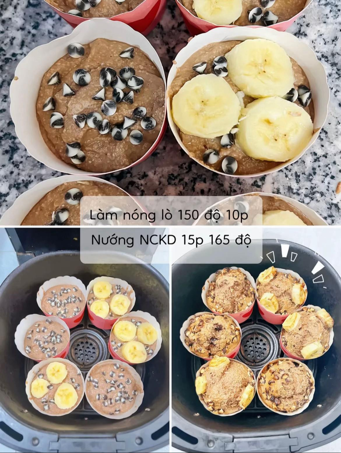 Cách làm bánh chuối yến mạch đơn giản tại nhà