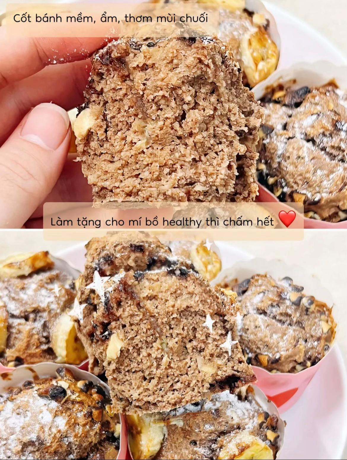 Cách làm bánh chuối yến mạch đơn giản tại nhà