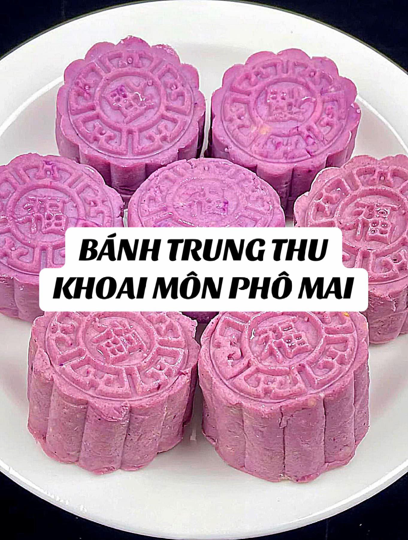 Cách làm banh trung thu phô mai khoai môn