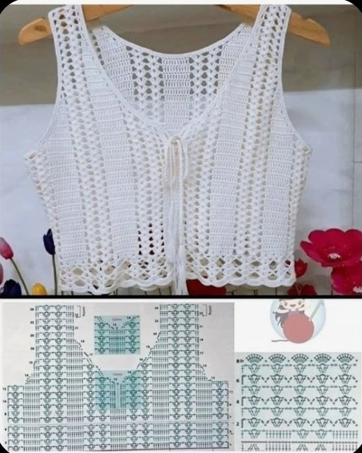 ✨Camisas & Regatas de Crochê com Gráficos Exclusivos✨