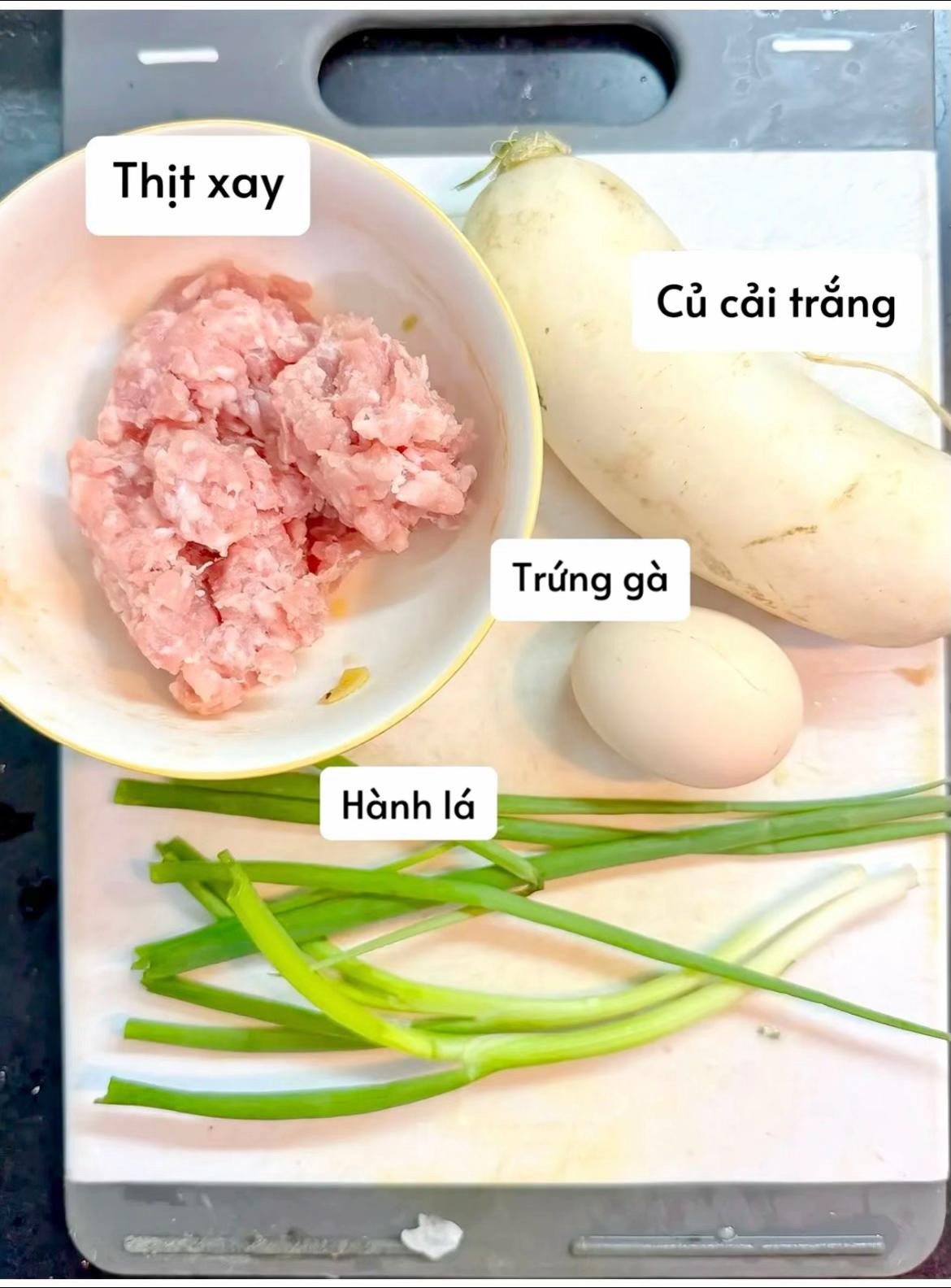 Canh Trứng Thịt Bằm Hầm Củ Cải Bổ Dưỡng