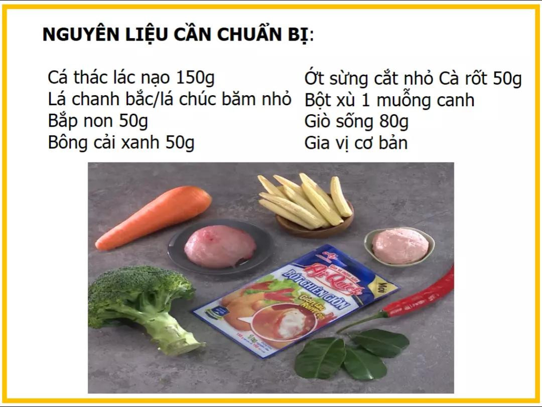 Chả Cá Thác Lác Giòn Rụm Bọc Rau Củ Tươi Ngon