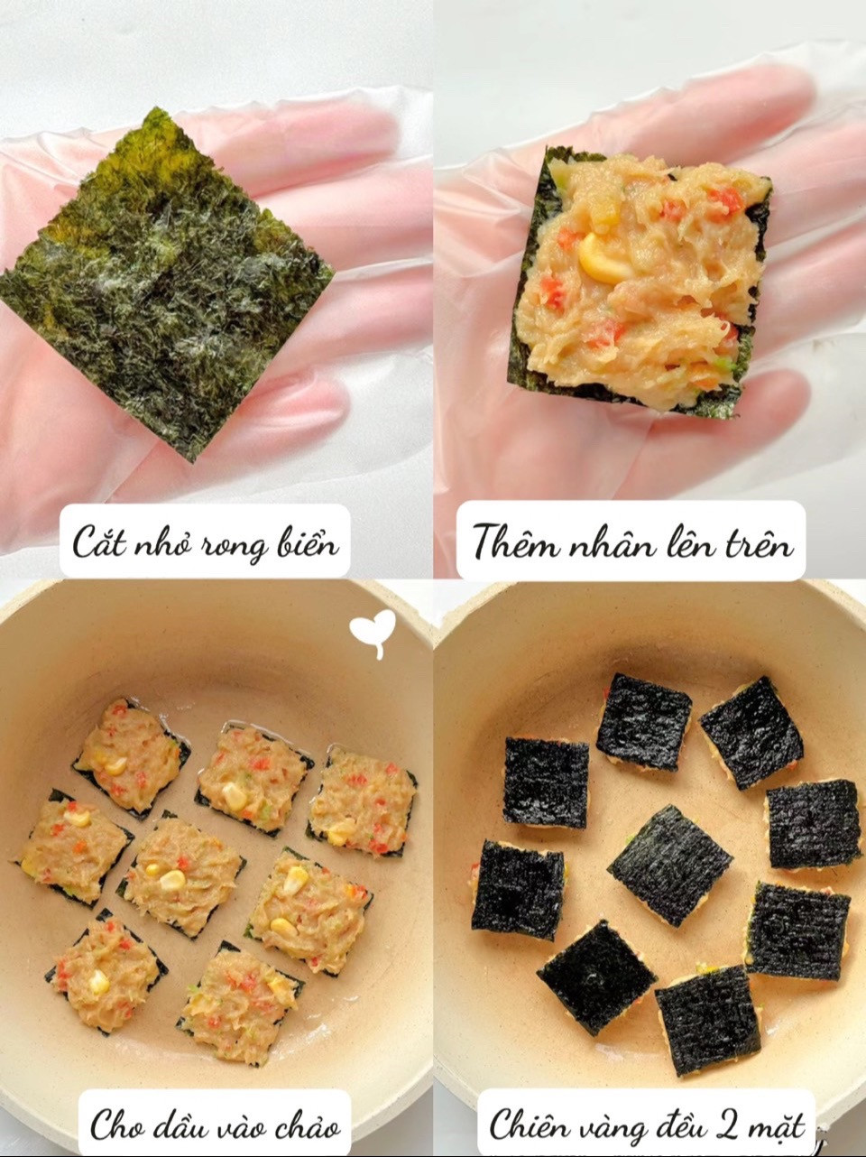 Chả Gà Rong Biển Giòn Rụm Cho Bé Yêu Thích Mê