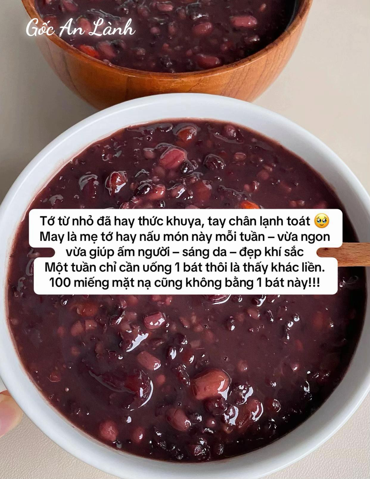 Cháo Dưỡng Nhan Đậu Đỏ Gạo Nếp Thơm Ngọt