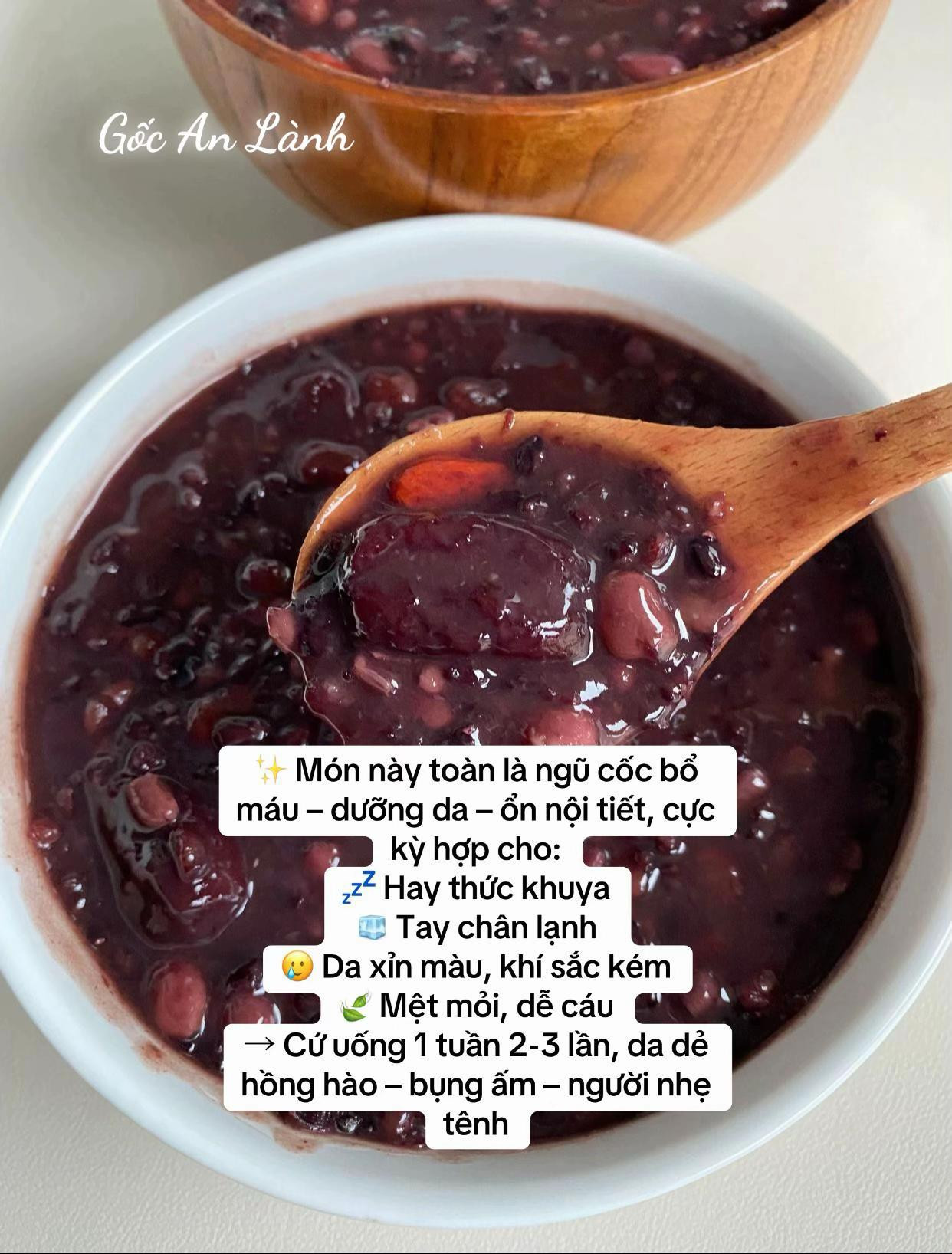 Cháo Dưỡng Nhan Đậu Đỏ Gạo Nếp Thơm Ngọt