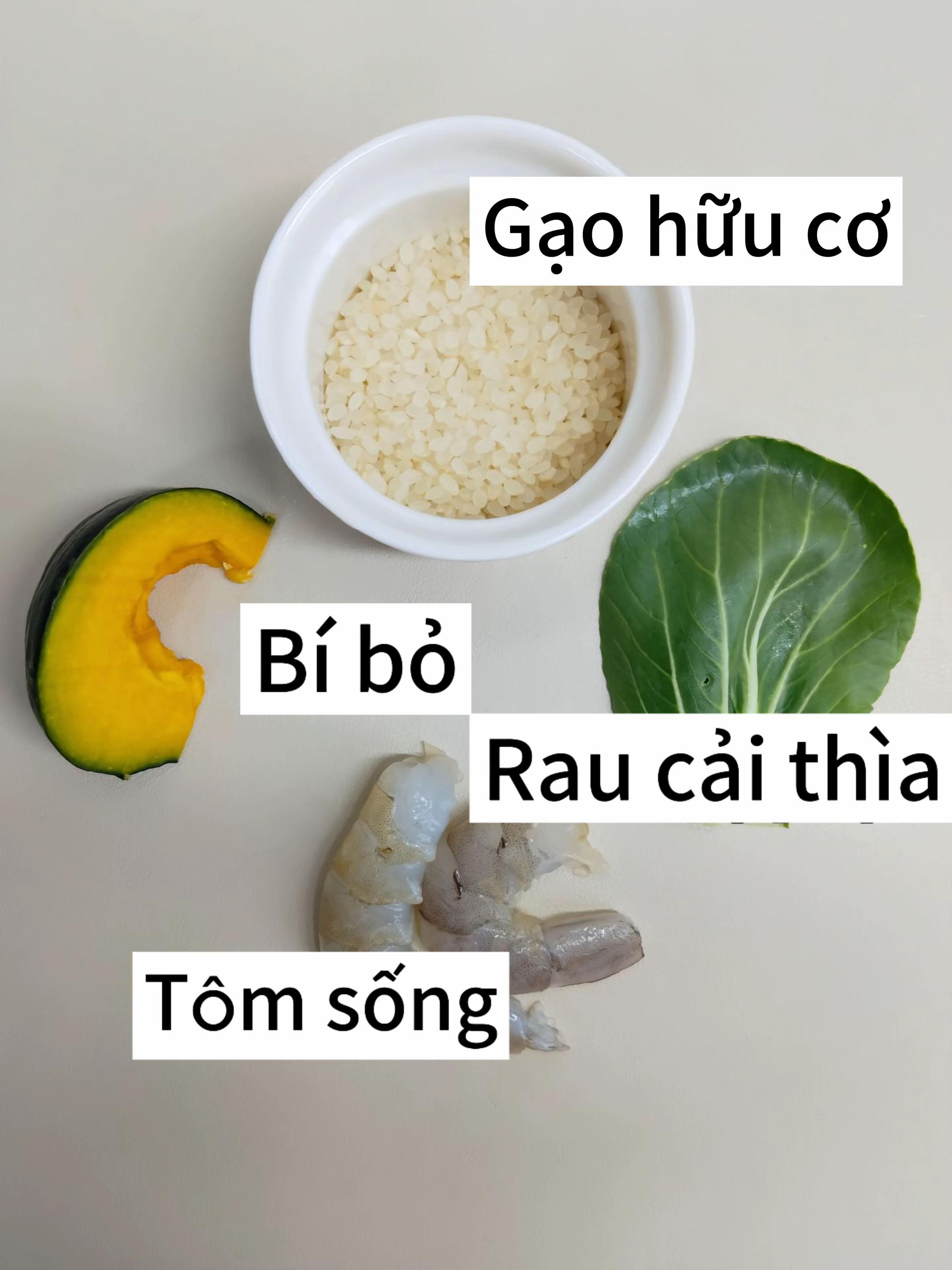 Cháo Tôm Bí Đỏ Dinh Dưỡng Cho Bé