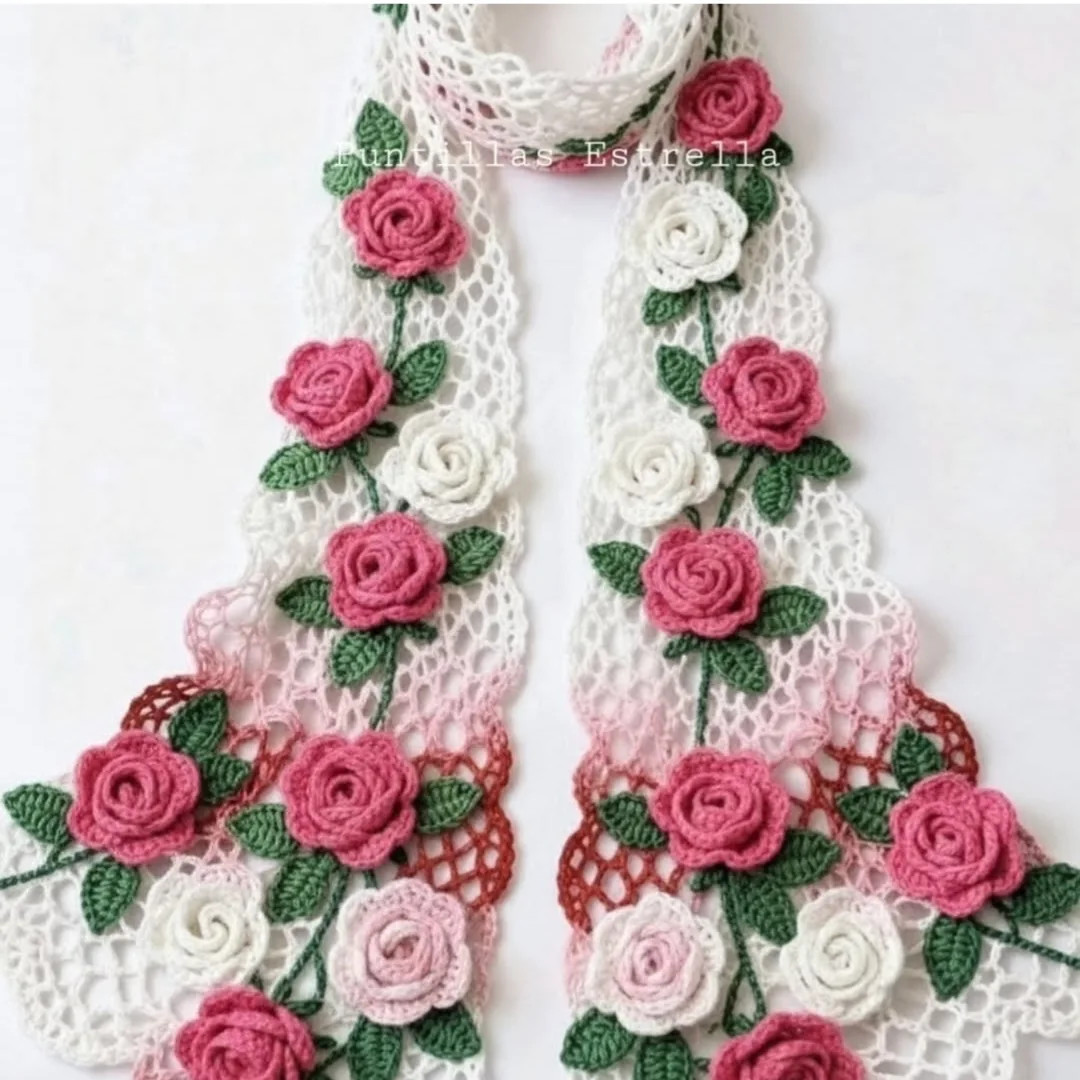 Charming Floral Crochet Shawl Pattern for Elegant Style