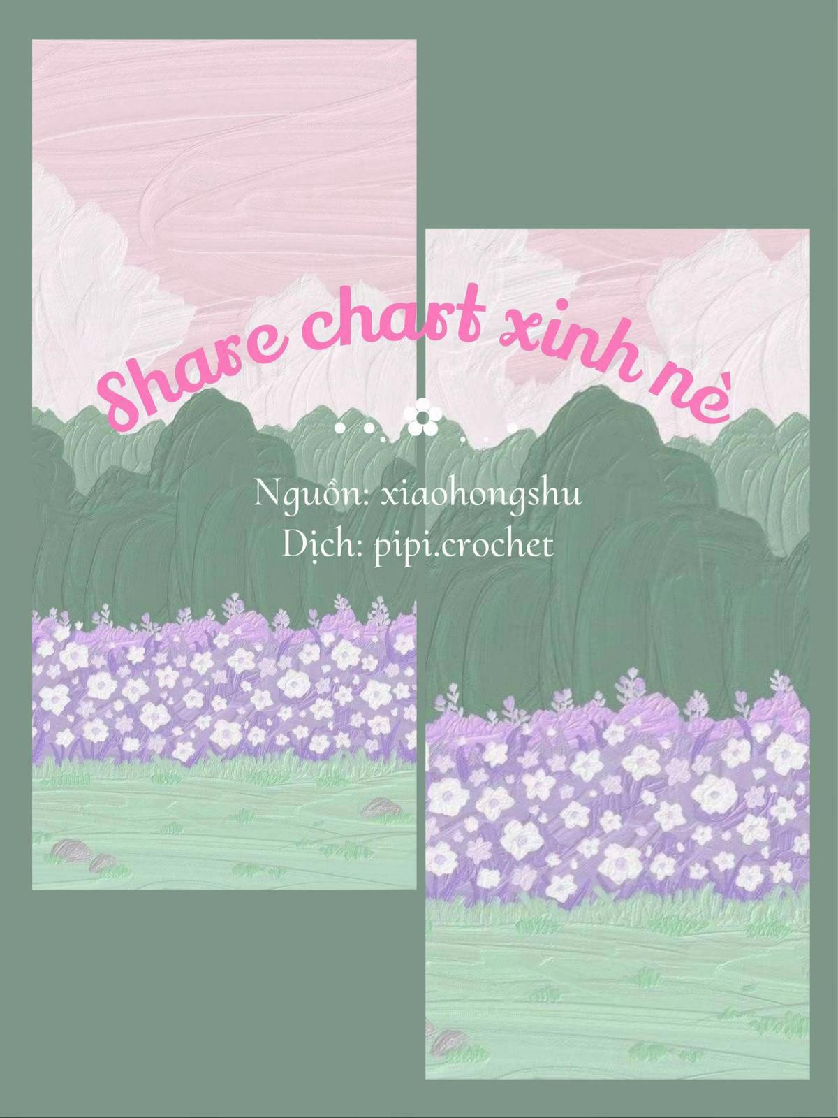 Chart cỏ bốn lá cho phụ kiện móc len dễ thương và đơn giản