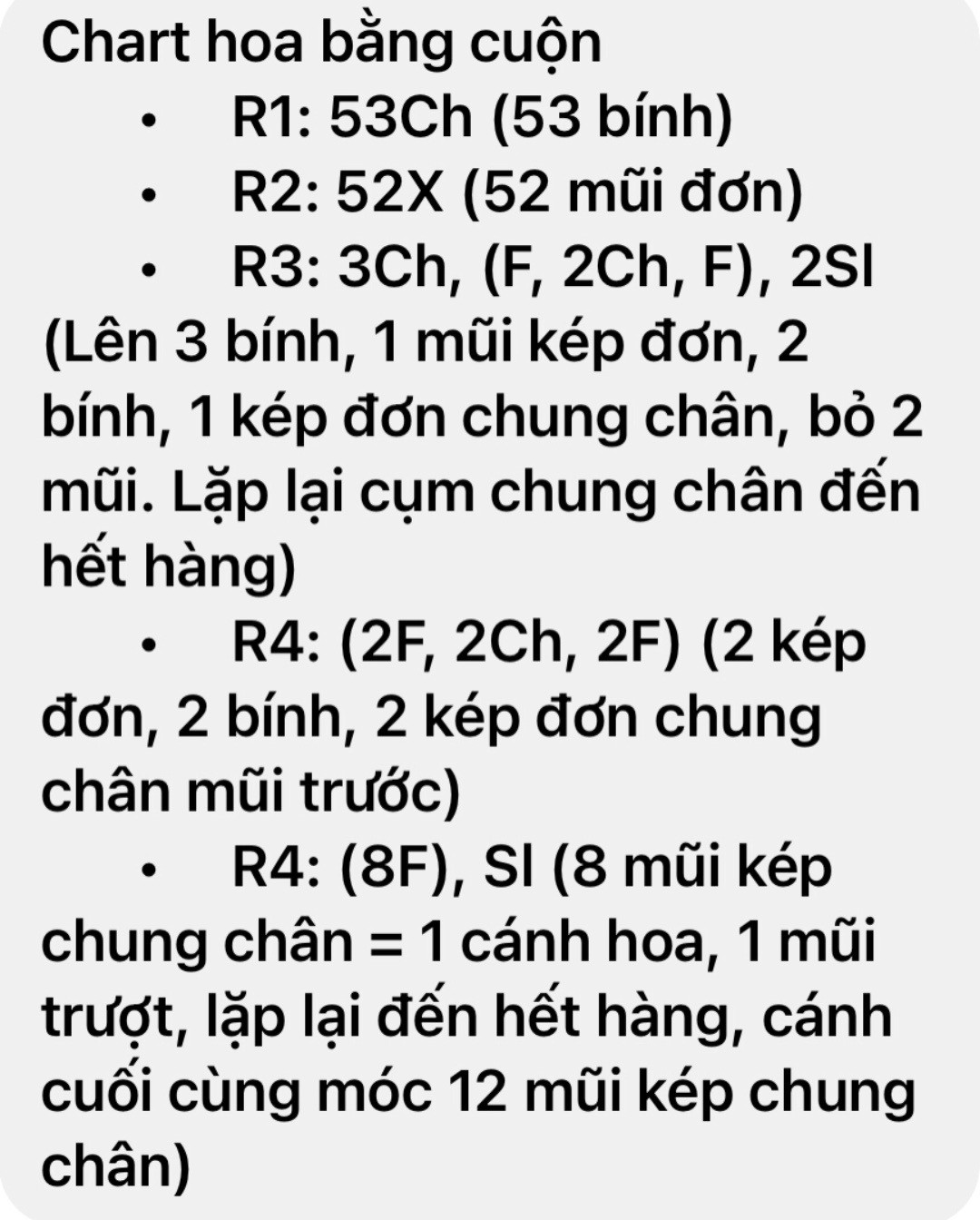 Chart hoa băng cuộn