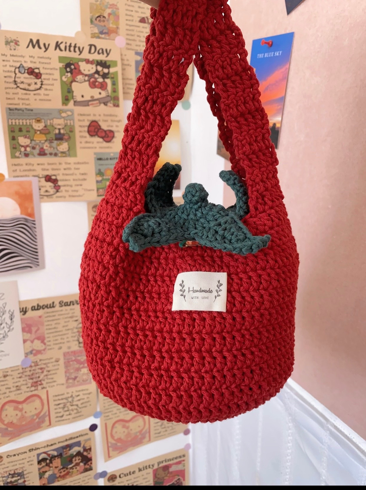 chart hướng dẫn móc len túi cà chua