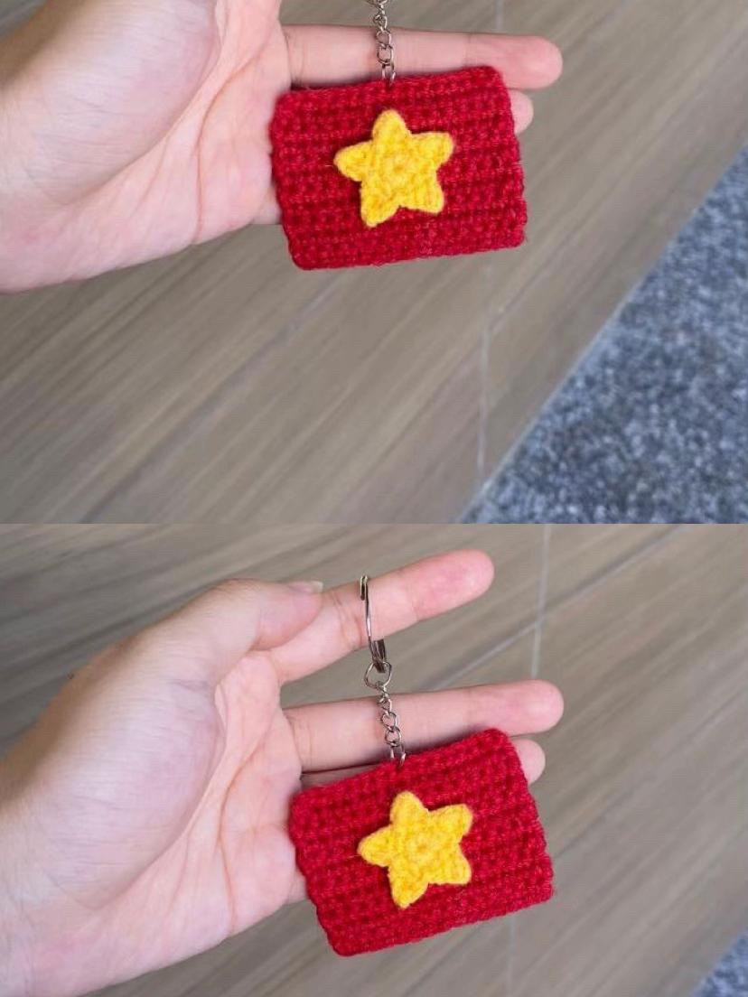 Chart móc Cờ Tổ Quốc, cờ đỏ sao vàng