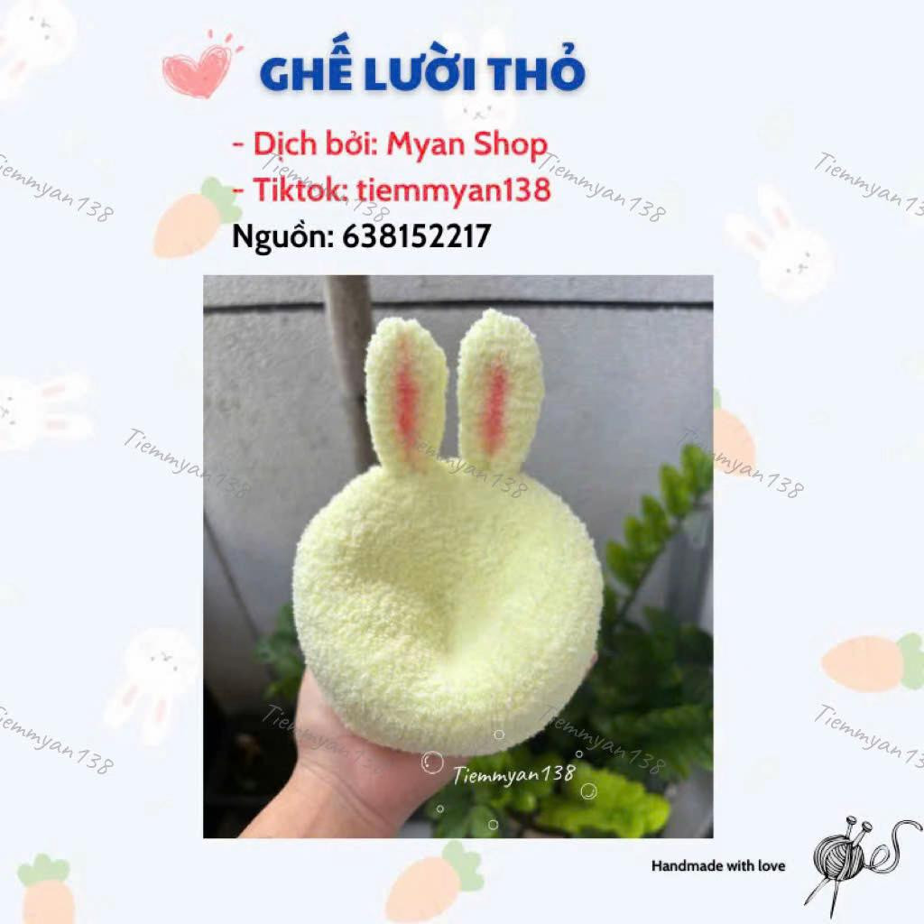 Chart móc ghế lưỡi thỏ dễ thương và sáng tạo