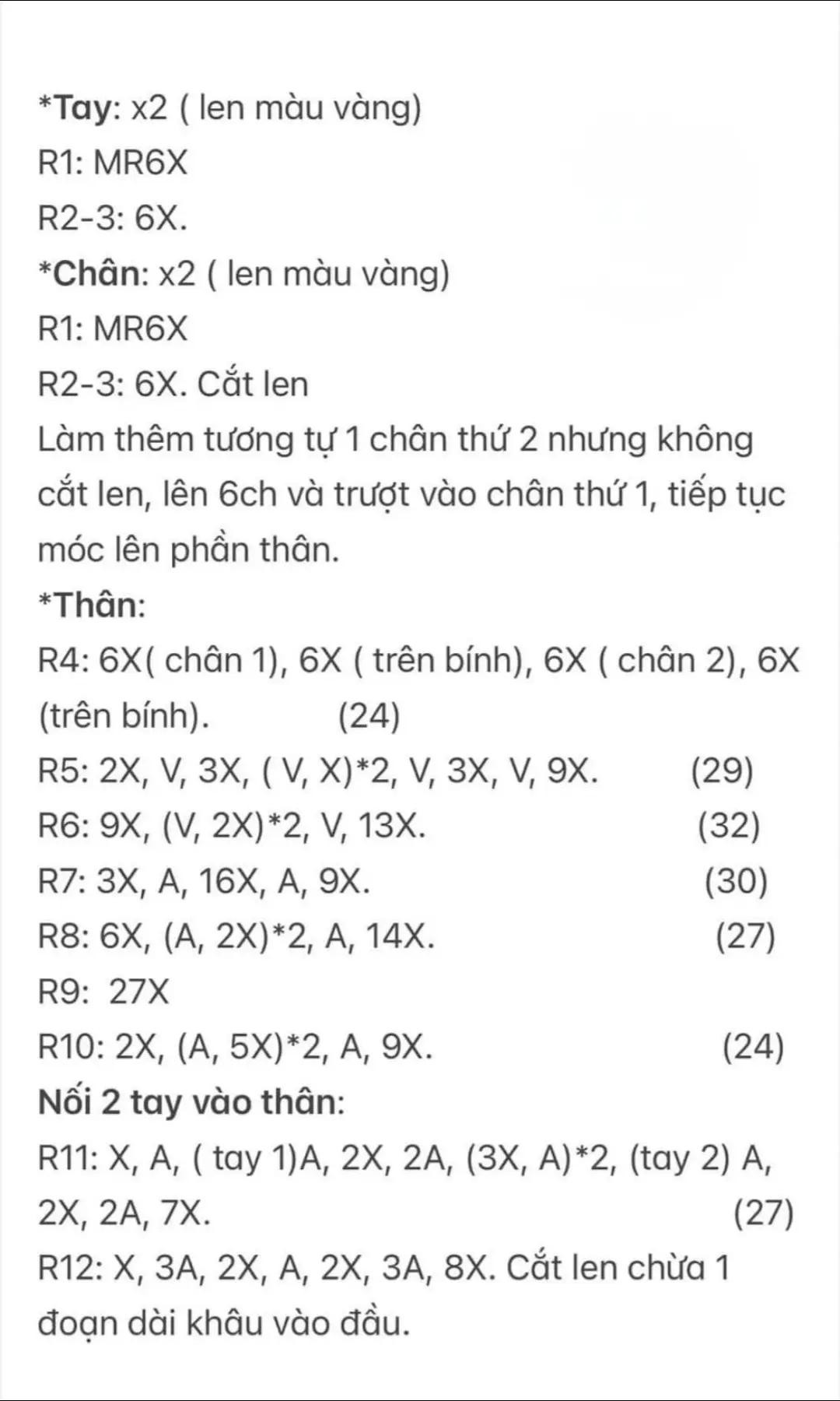 Chart móc len 12 con giáp đáng yêu - Phần 3