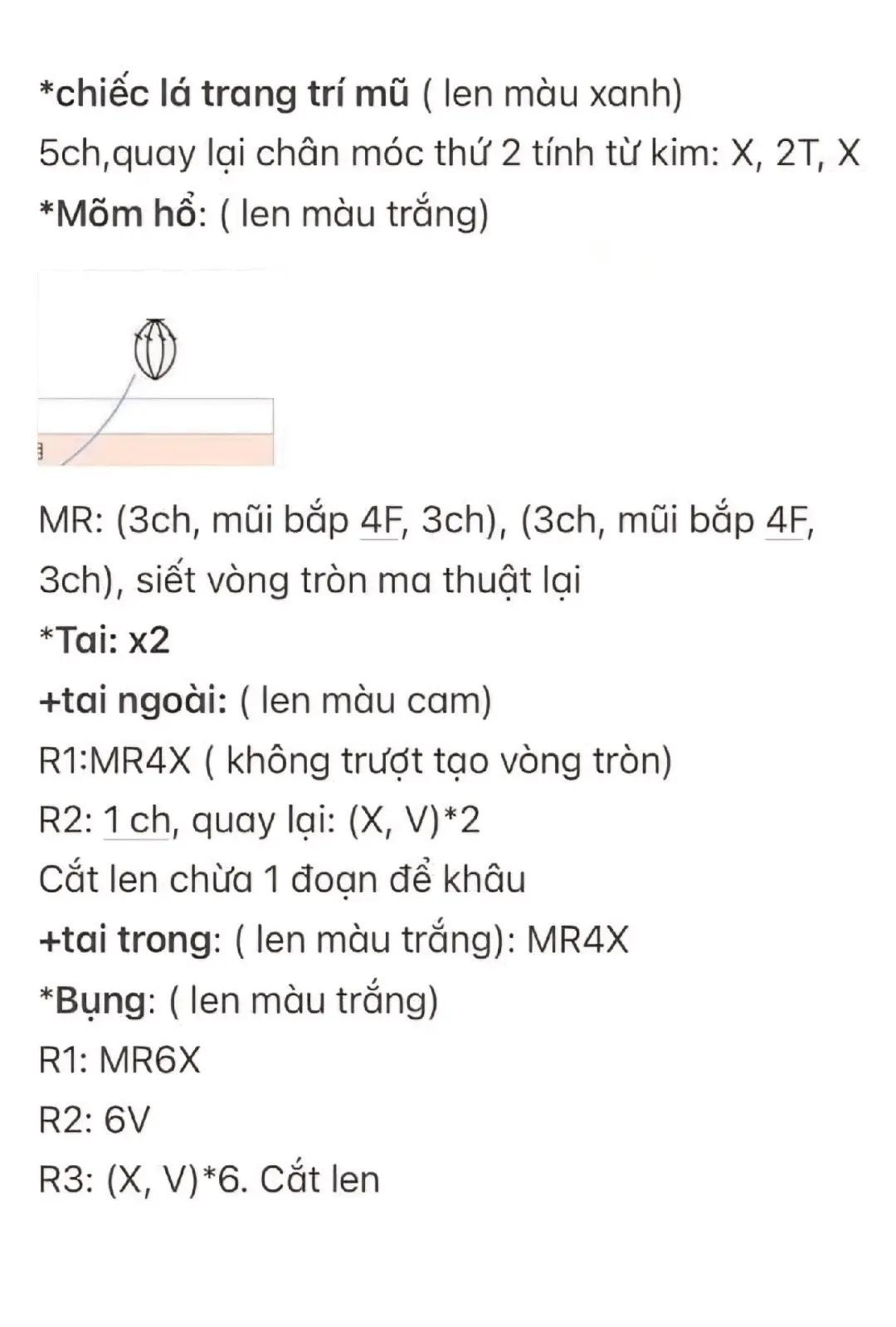Chart móc len 12 con giáp đáng yêu - Phần 3
