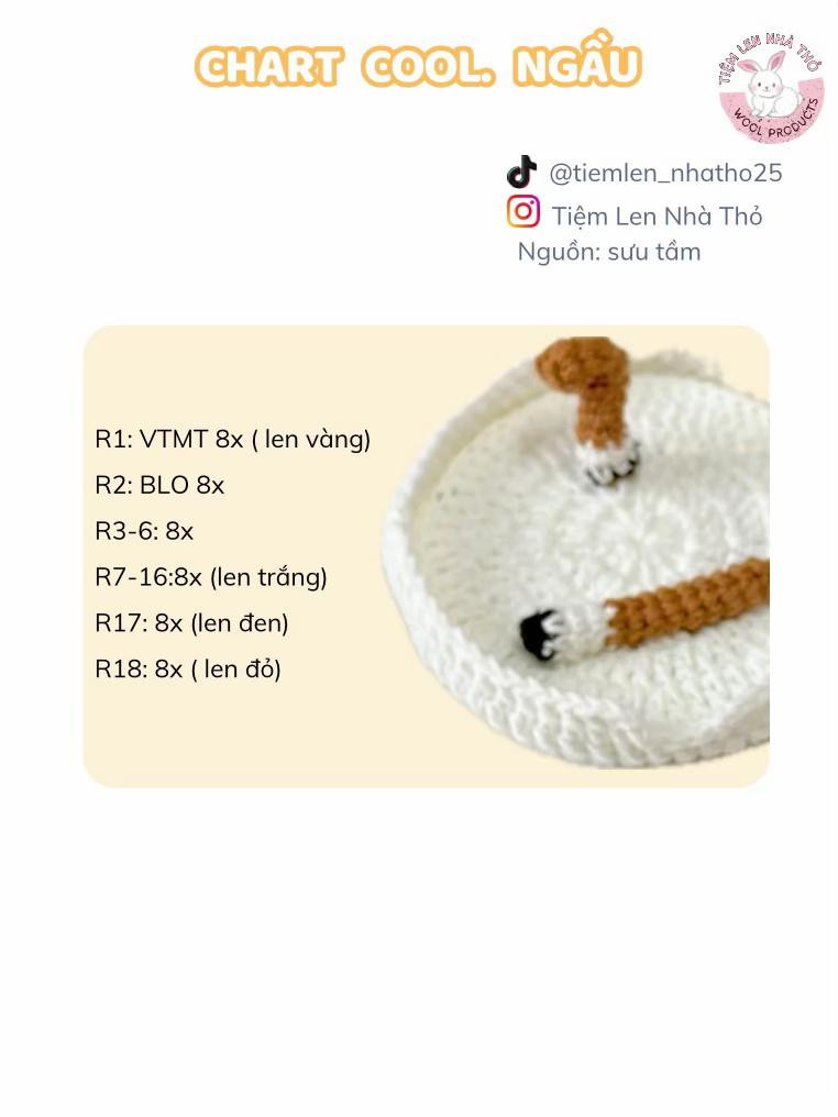 Chart móc len điếu thuốc thú vị cho người yêu thủ công