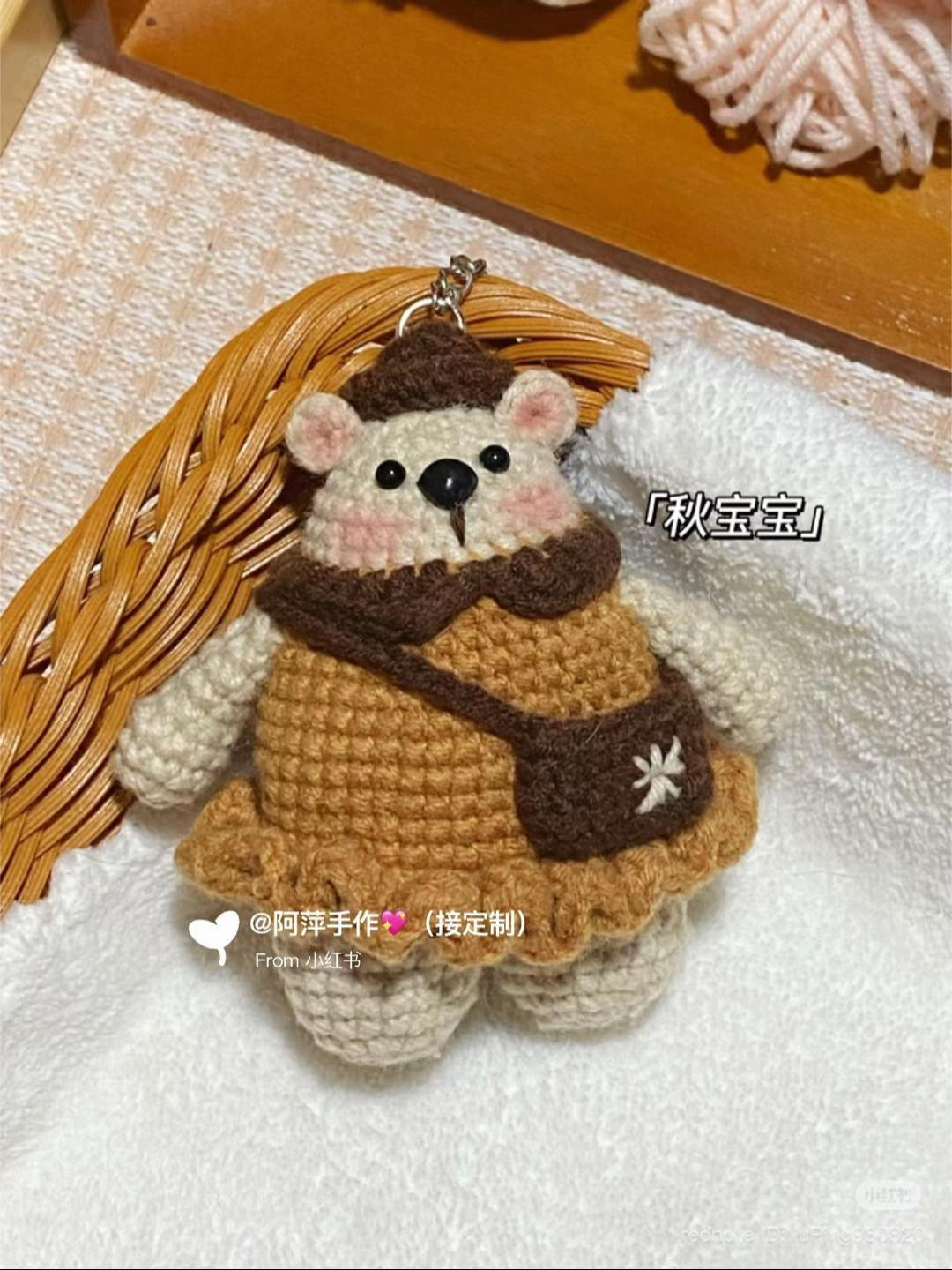 Chart móc len gấu béo dễ thương và ngộ nghĩnh cho người mới bắt đầu