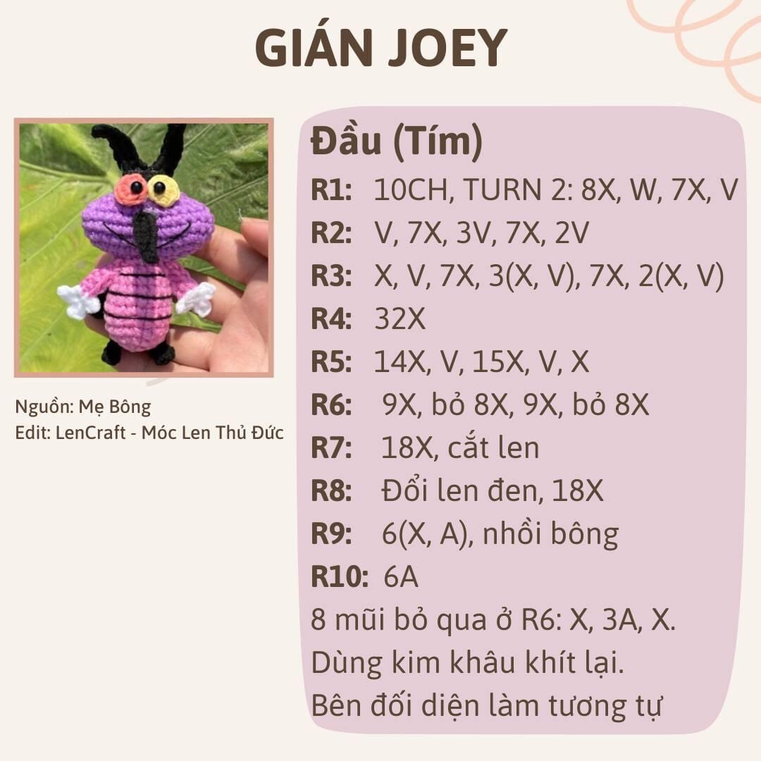 chart móc những chú gián oggy