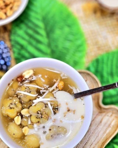 Chè Chuối Dẻo Hoa Mơ Mộng Vị Thốt Nốt