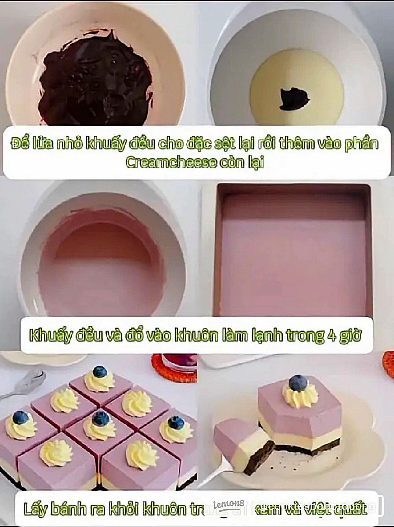 Cheesecake Việt Quất Tươi Mát, Thơm Ngon Khó Cưỡng