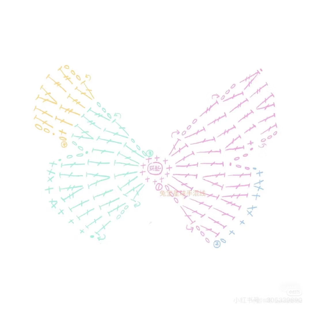 Chic Crochet Butterfly Bags: Four Colorful Handmade Accessories Collection