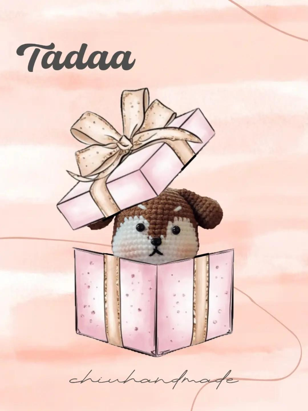 Chú chó len dễ thương với khăn xanh đáng yêu